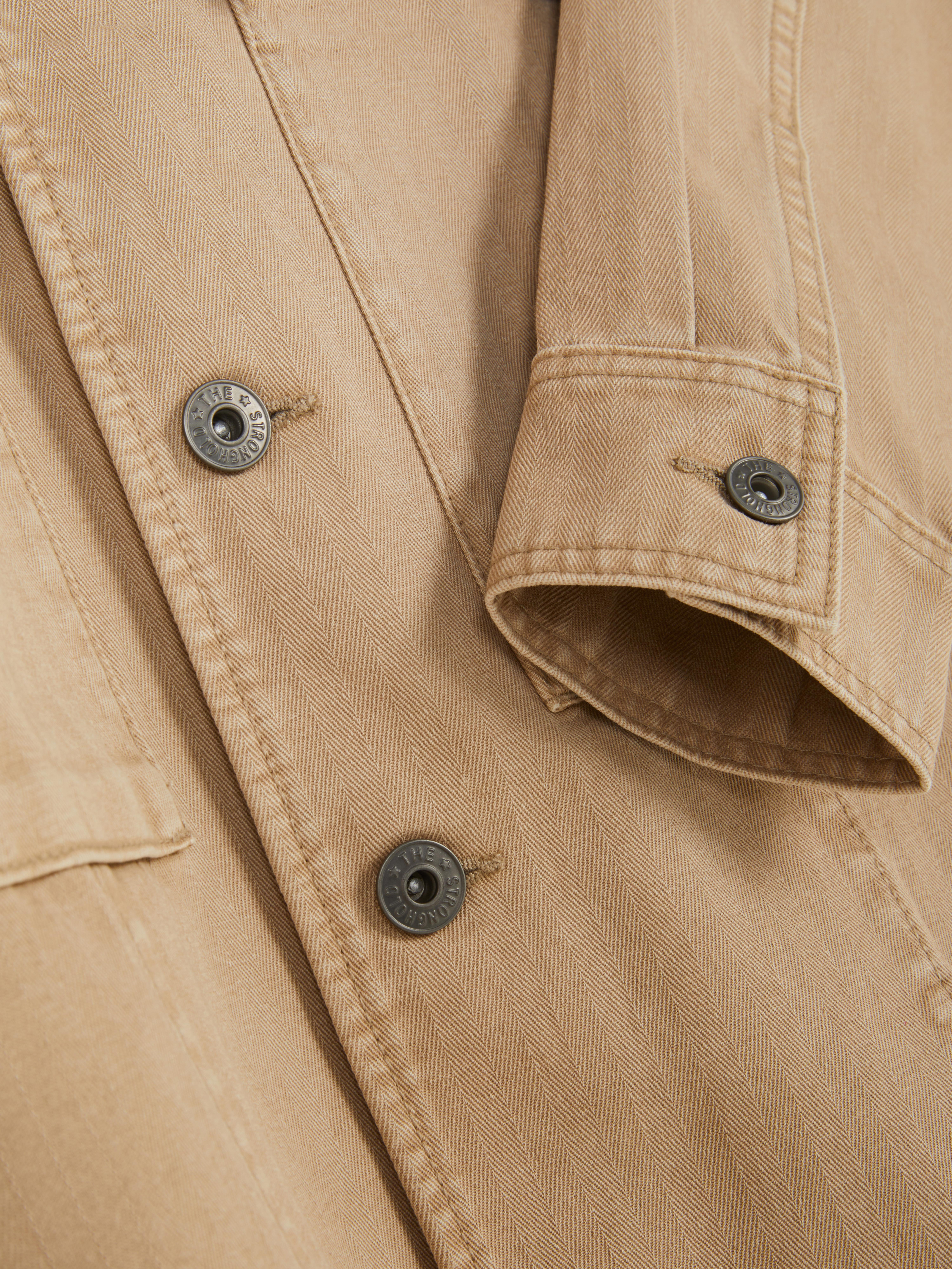 „The Stronghold“ Canvas-Jacke mit Fischgrätmuster