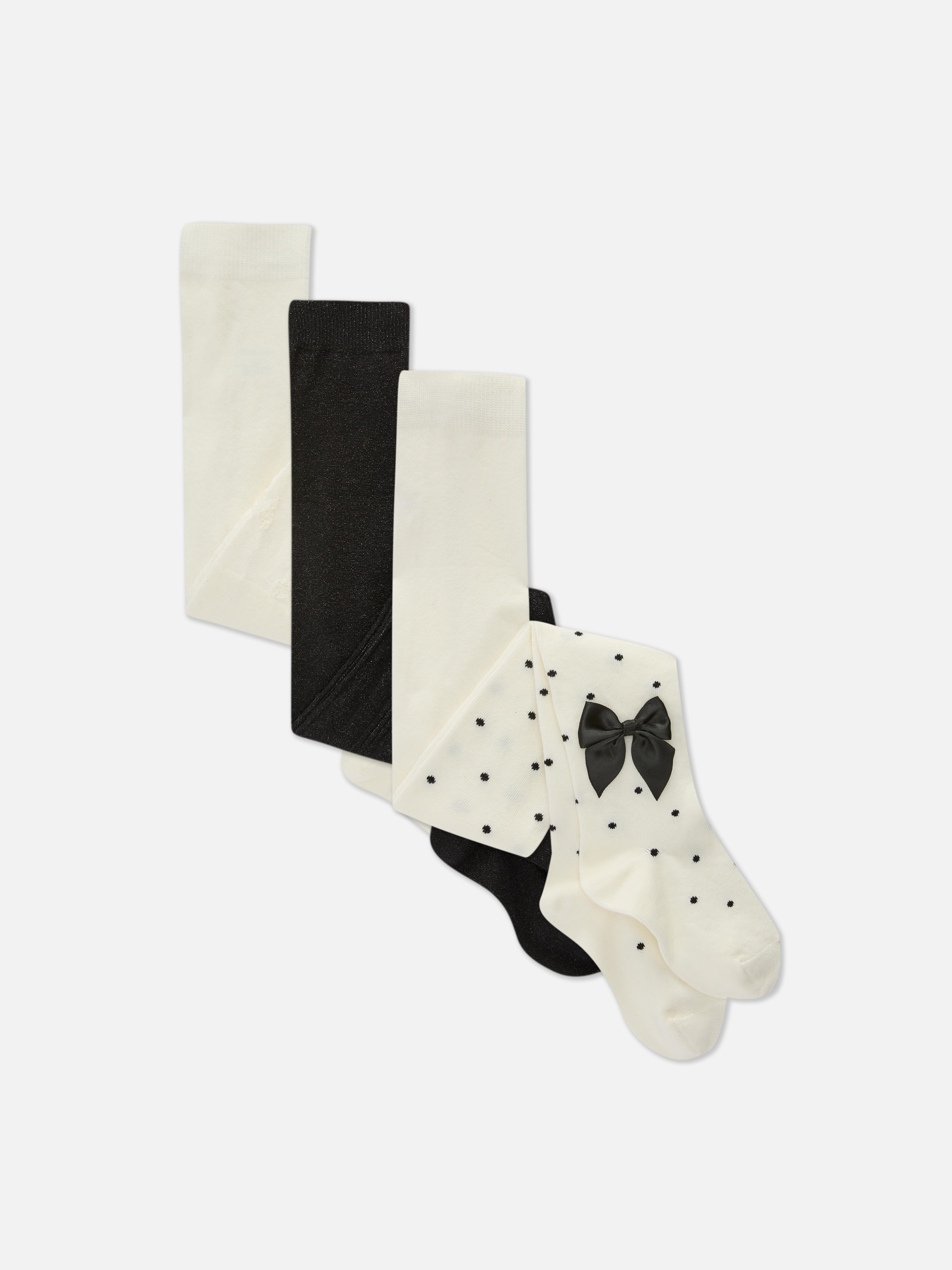 3pk Bow Tights
