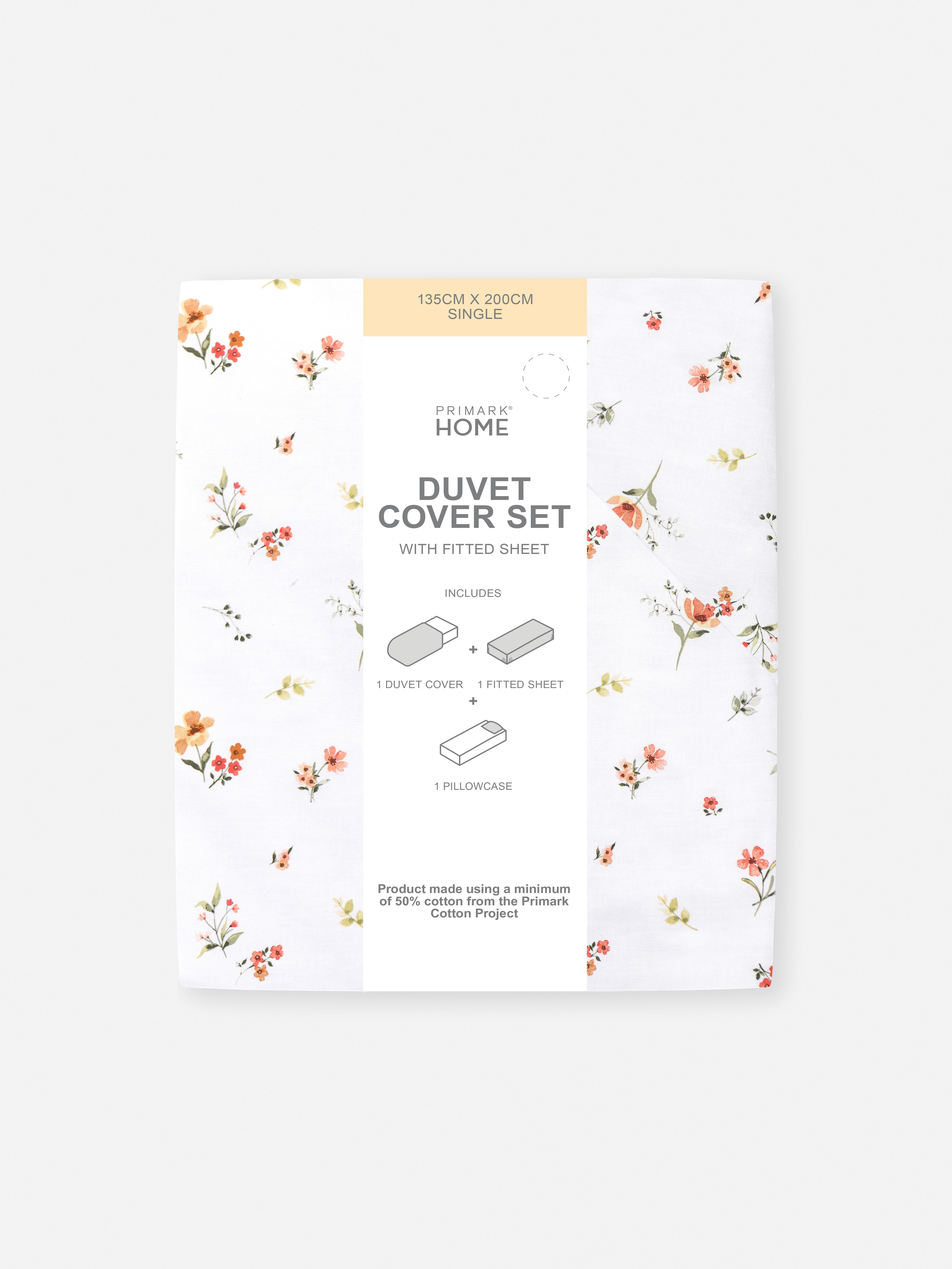 Harvest Floral Single Duvet Cover Set