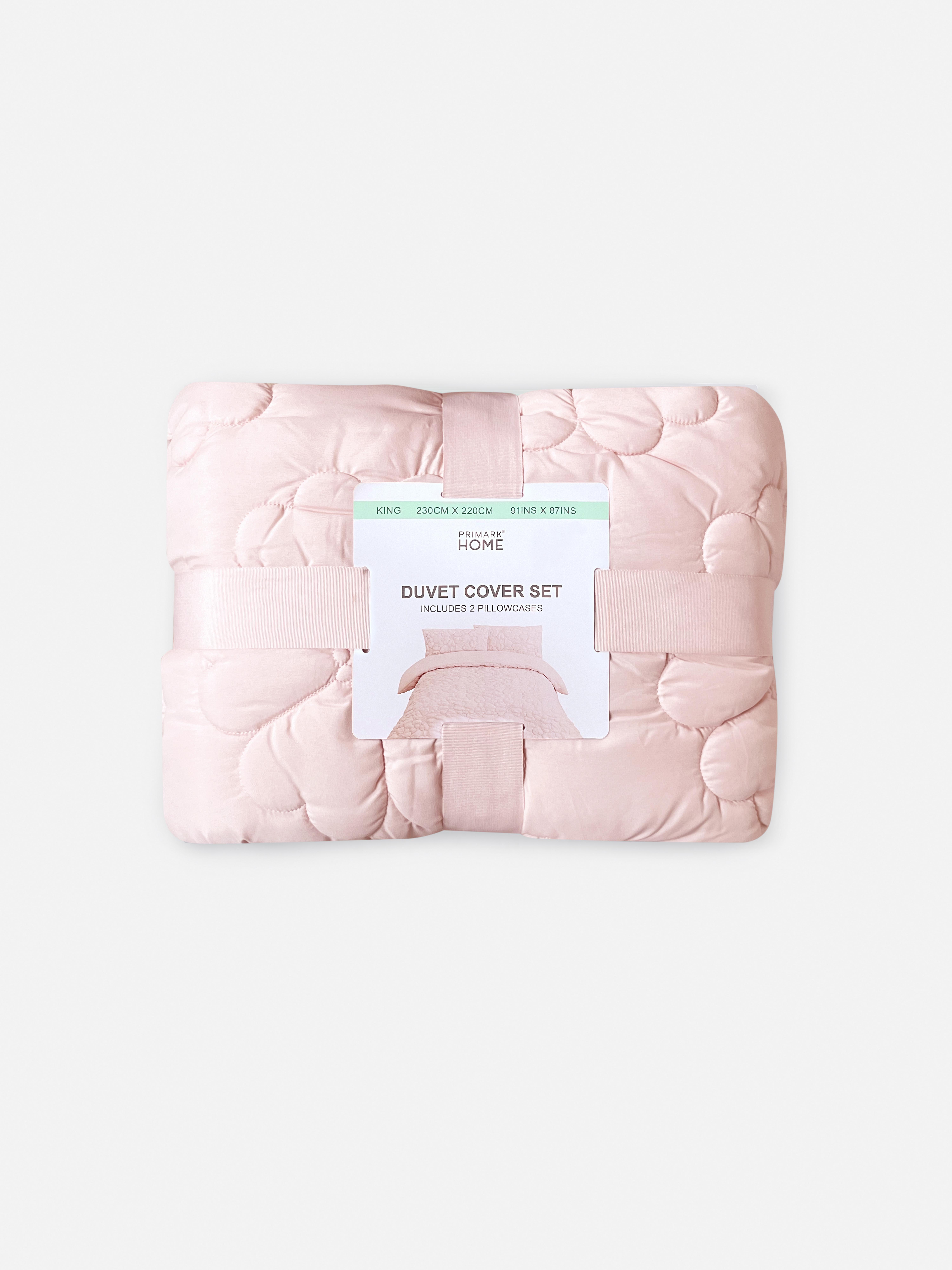 Floral Puff King Duvet Cover Set