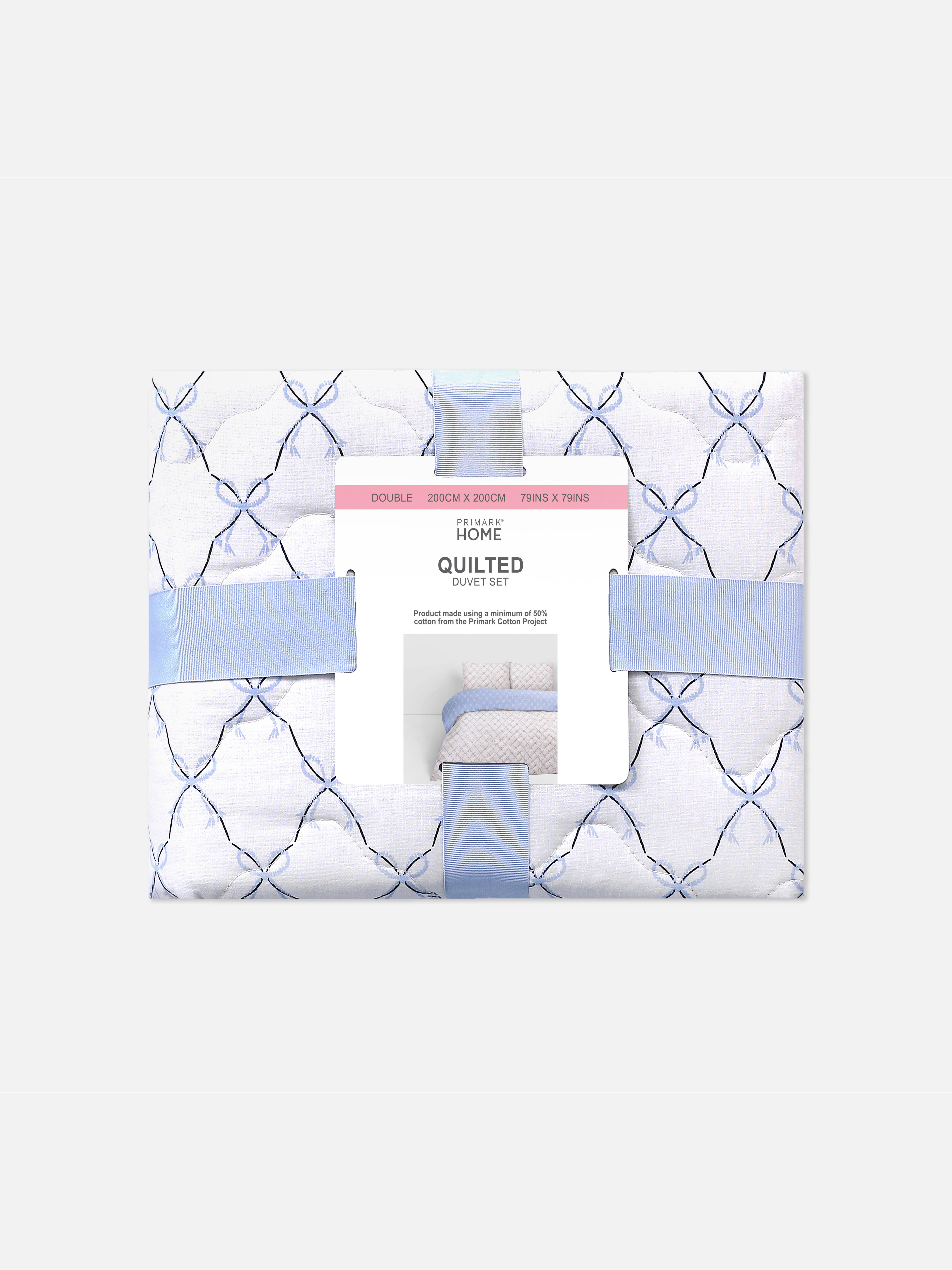 Conjunto capa edredão casal acolchoado laço vintage