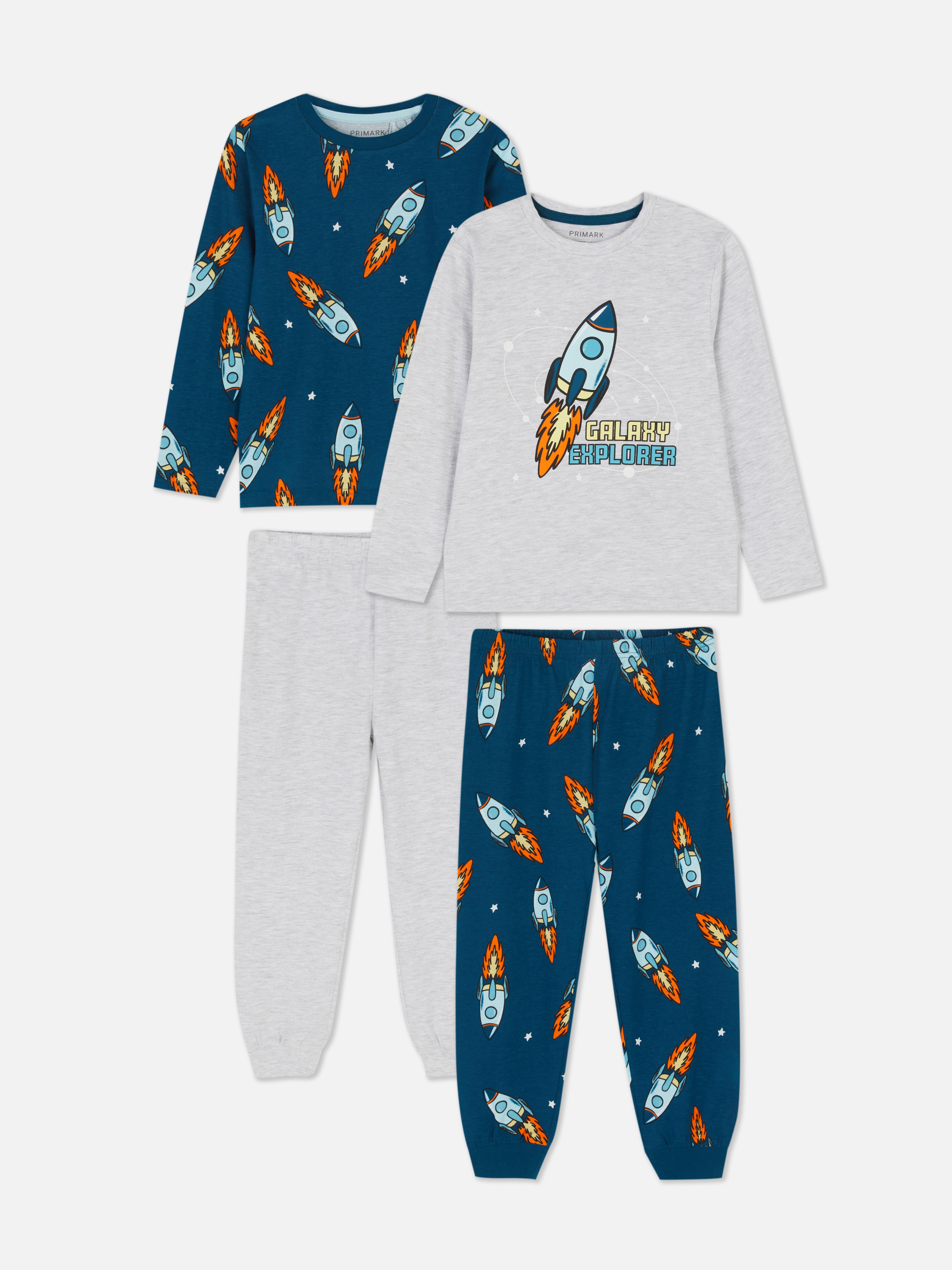 1,5-8 ans | Lot de 2 pyjamas à motif espace
