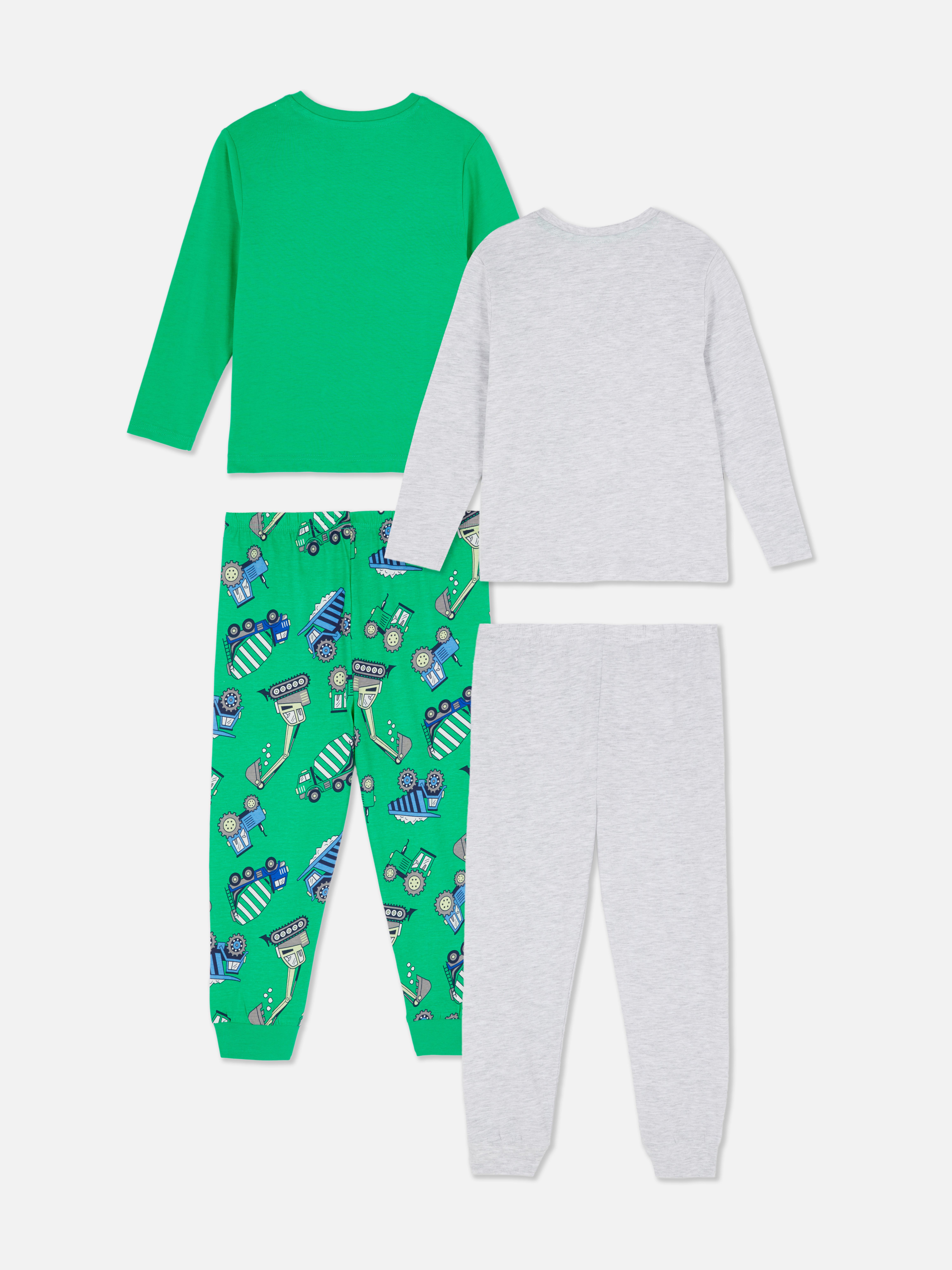 1,5-8 jr | Pyjama met graafmachineprint, set van 2