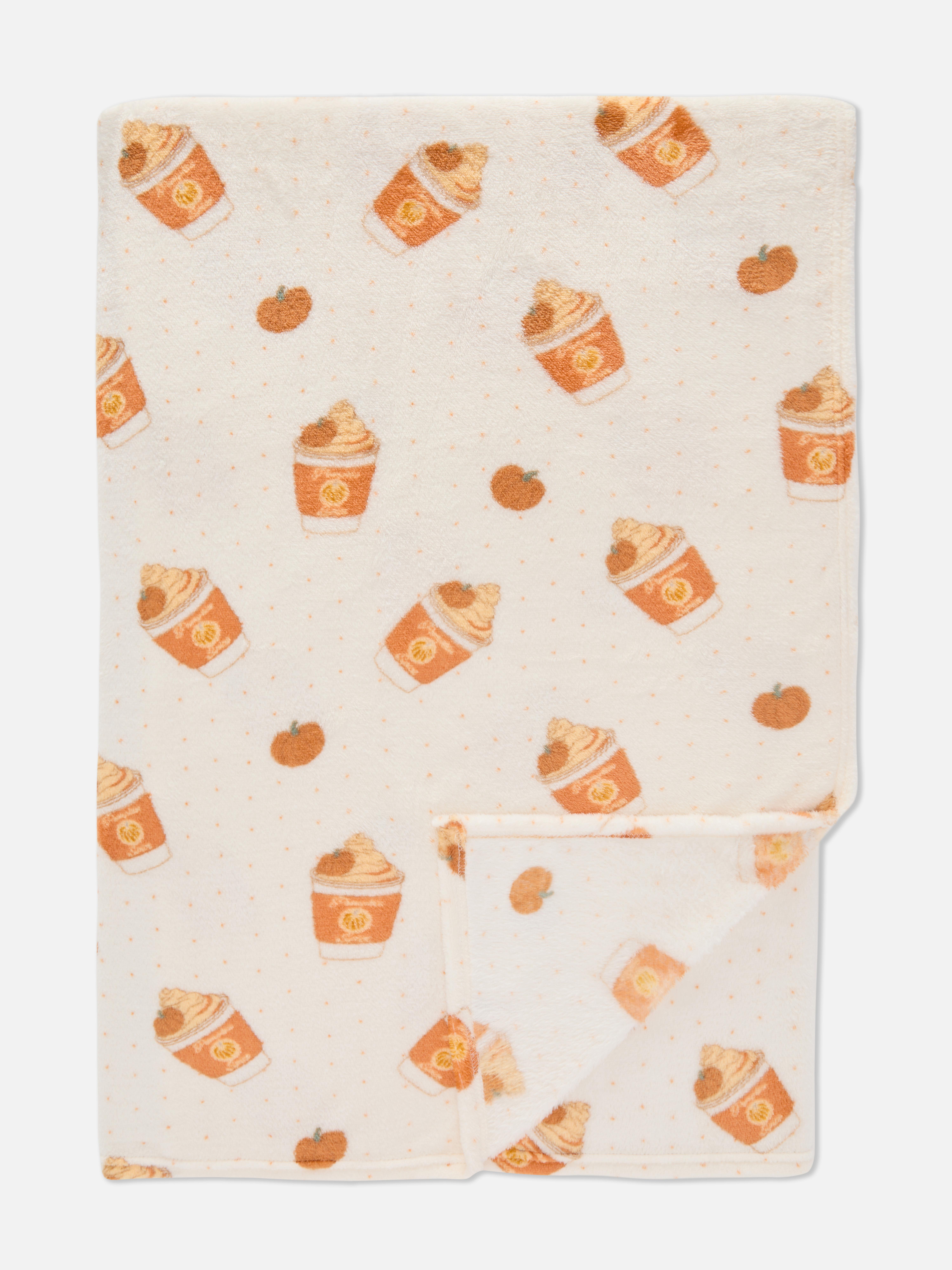 Überwurf mit Pumpkin Spice-Design