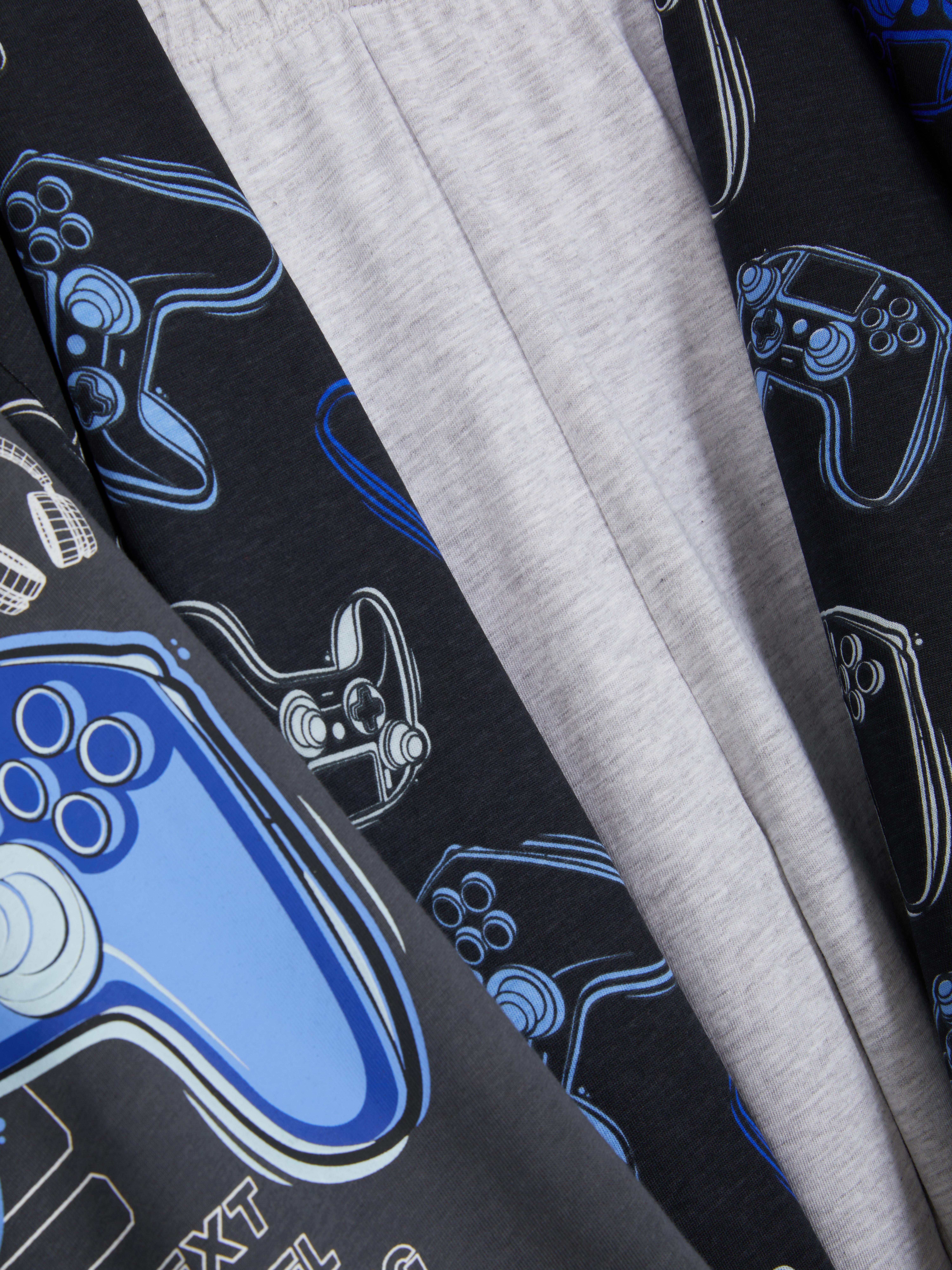 7-15 jr | Pyjama met gamingprint, set van 2