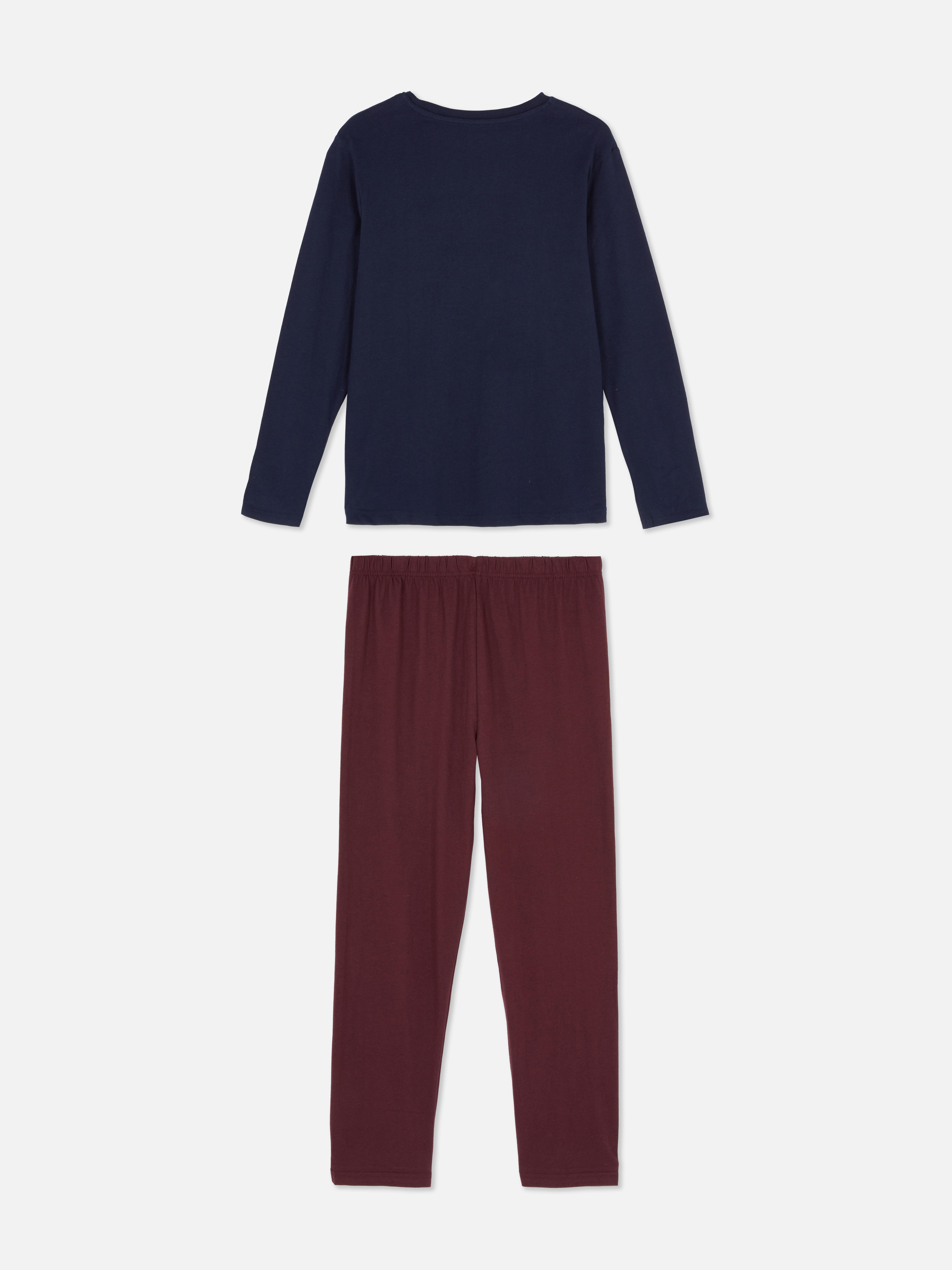 7-15 ans | Pyjama style universitaire à motif