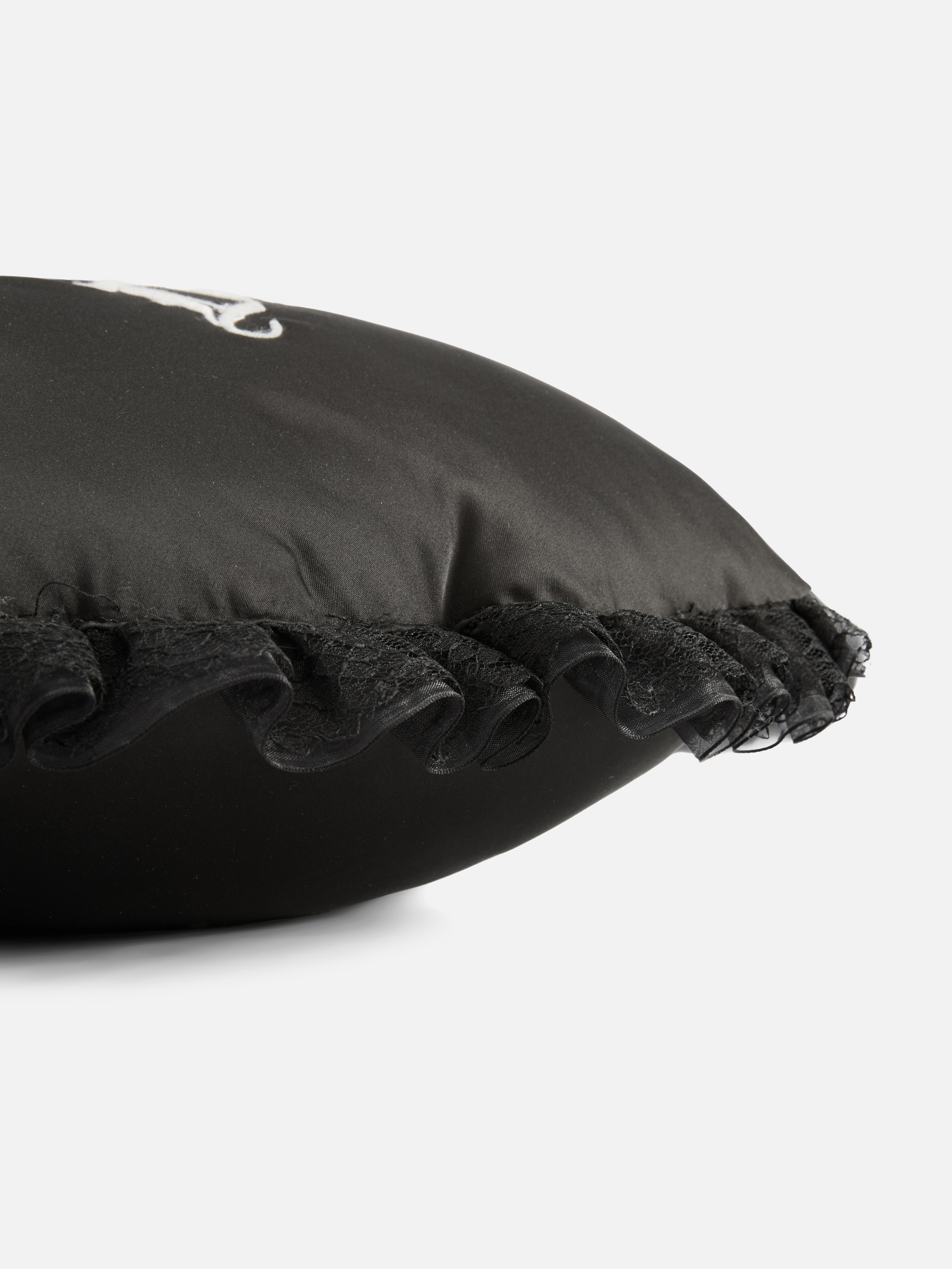 Frilled Heart Shaped Cushion