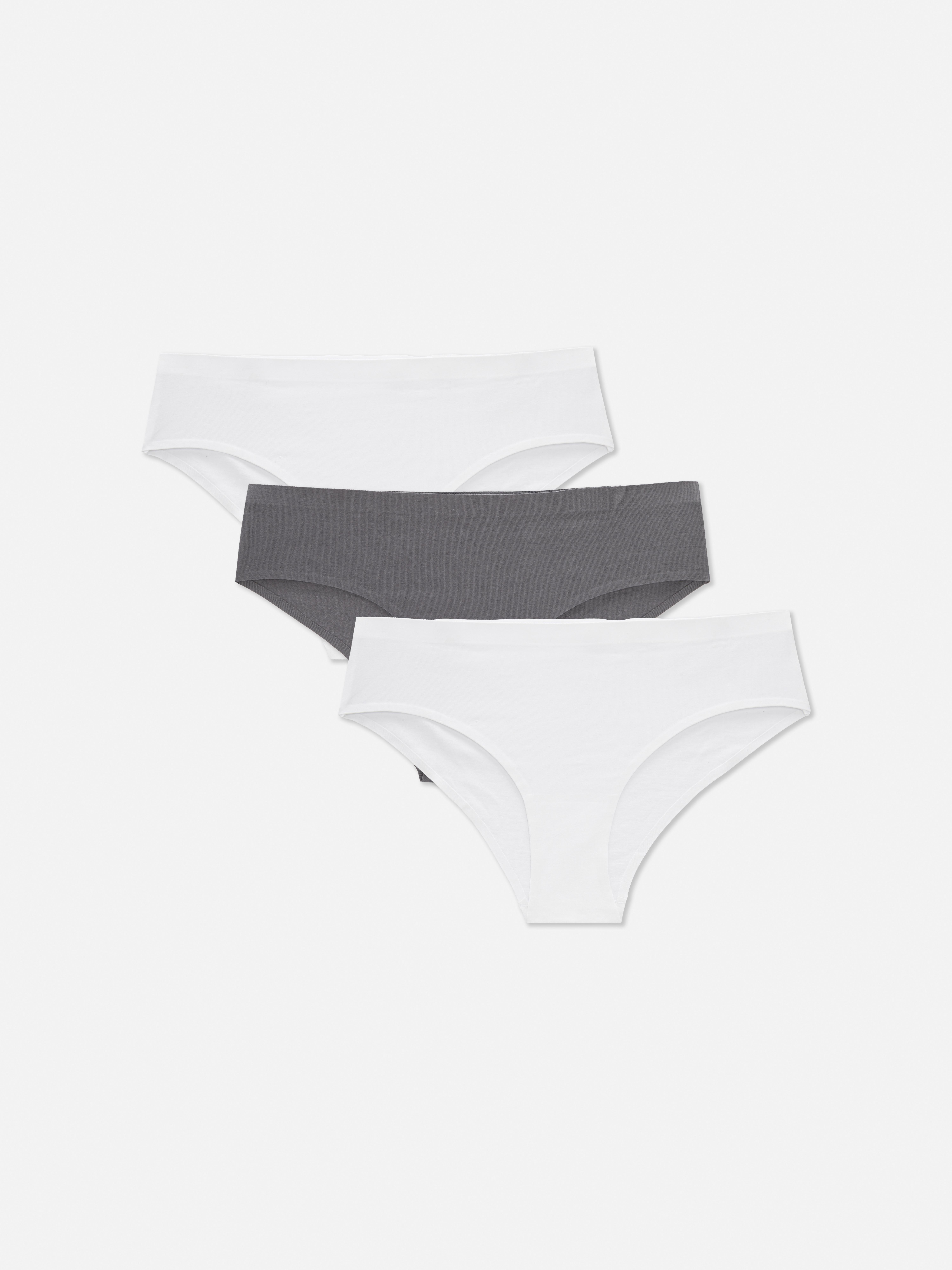 Pack 3 cuecas brasileiras invisíveis algodão