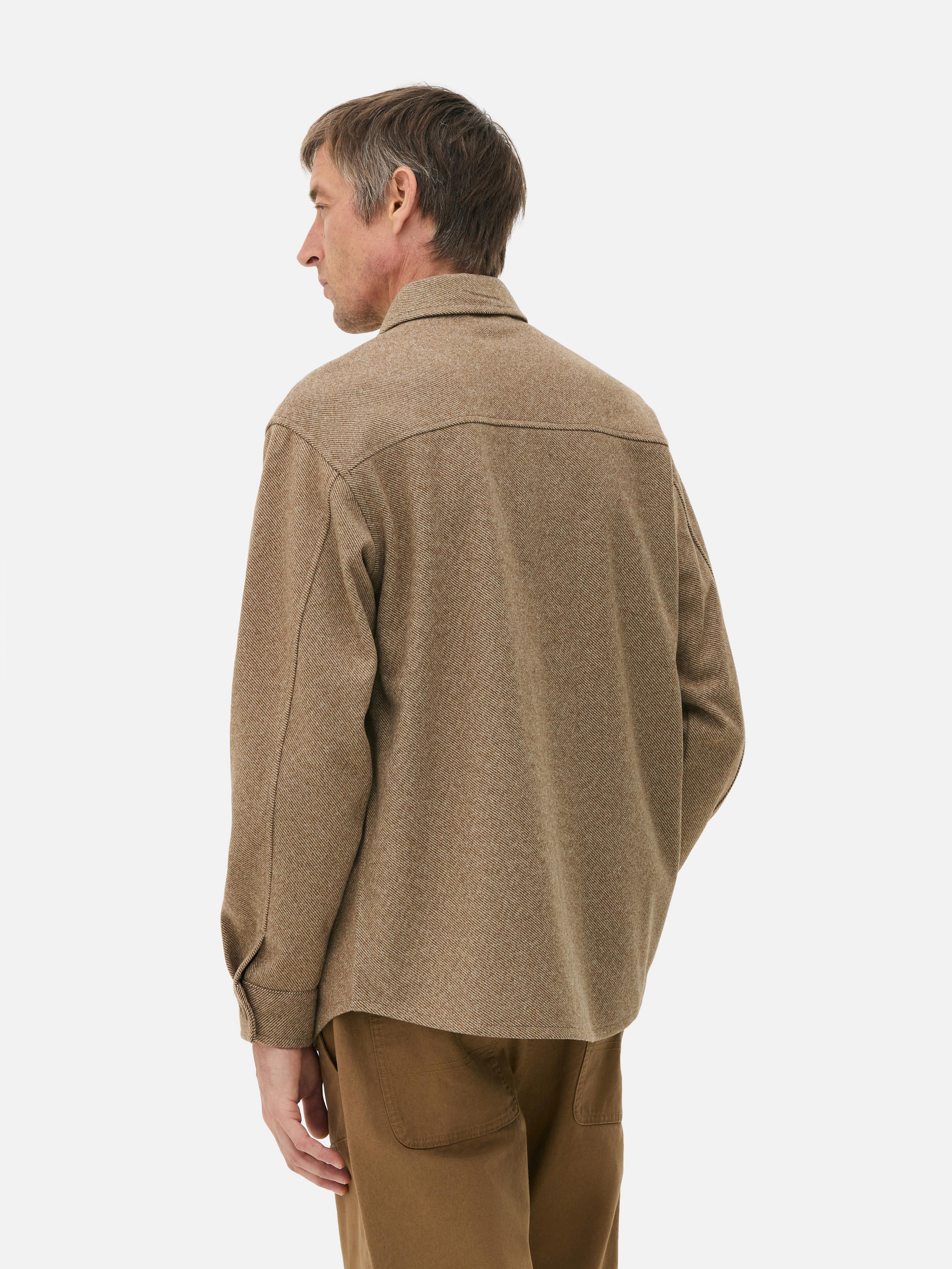 Twill-Hemdjacke mit Knopfleiste