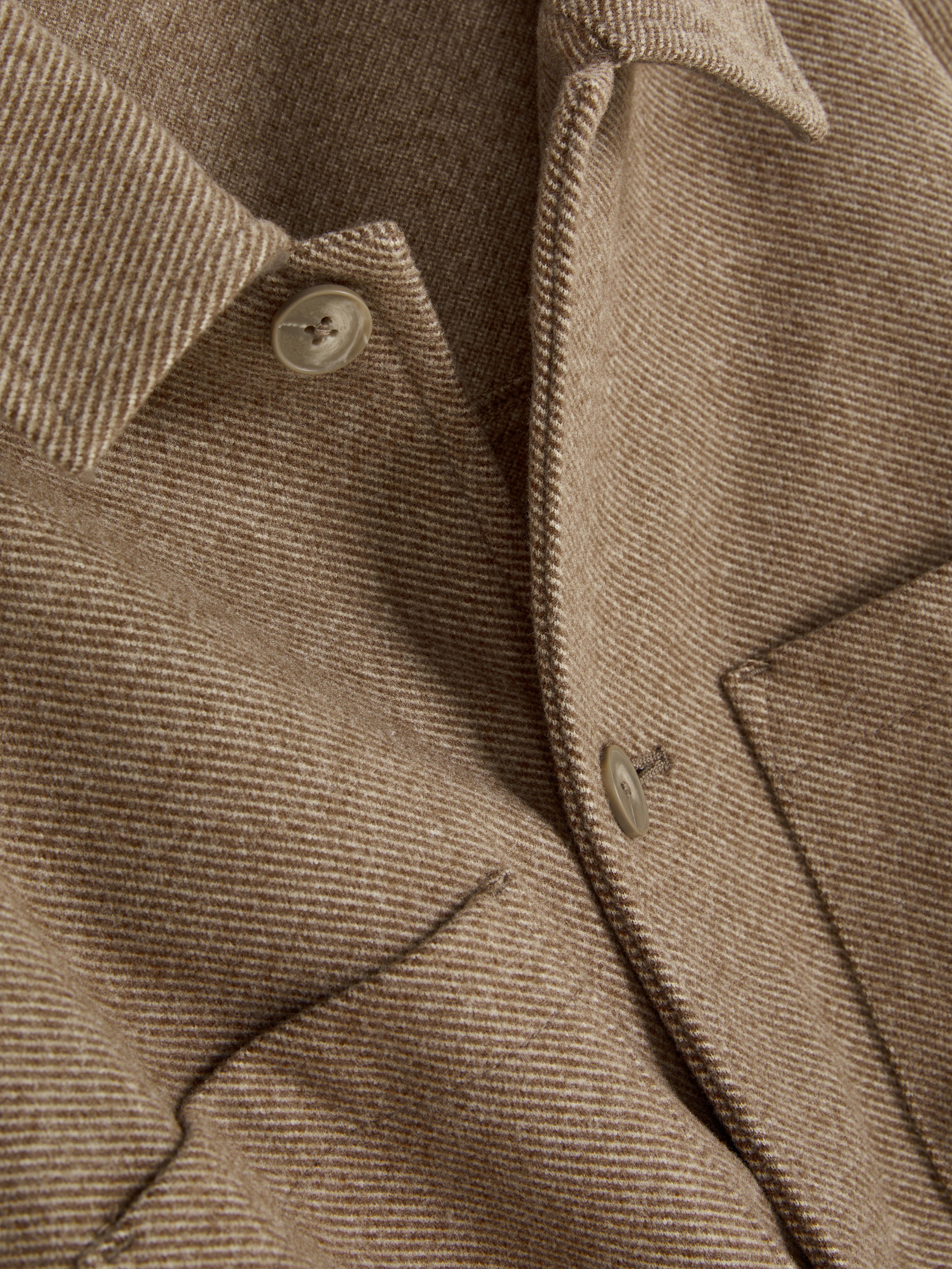Twill-Hemdjacke mit Knopfleiste