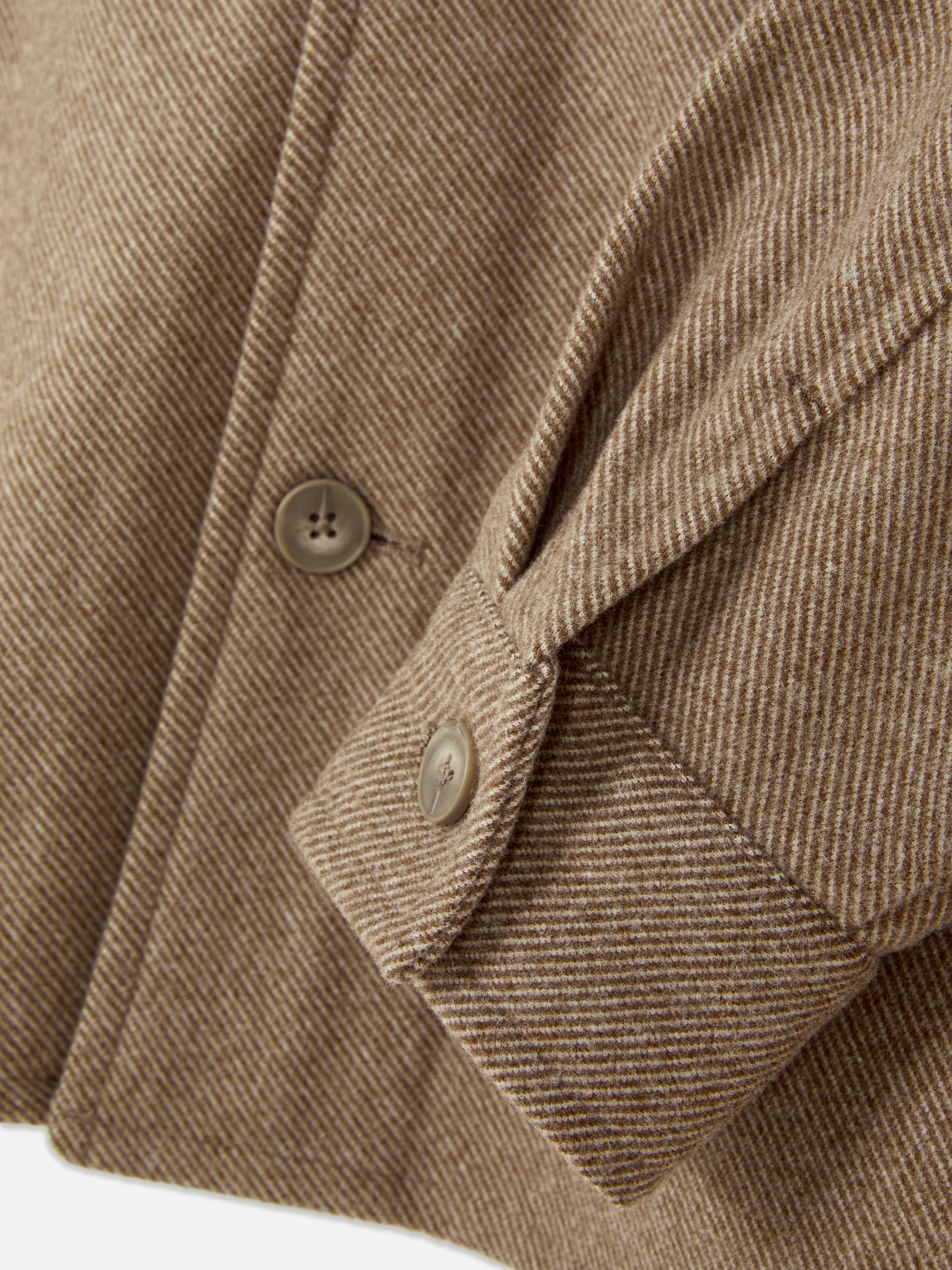 Twill-Hemdjacke mit Knopfleiste