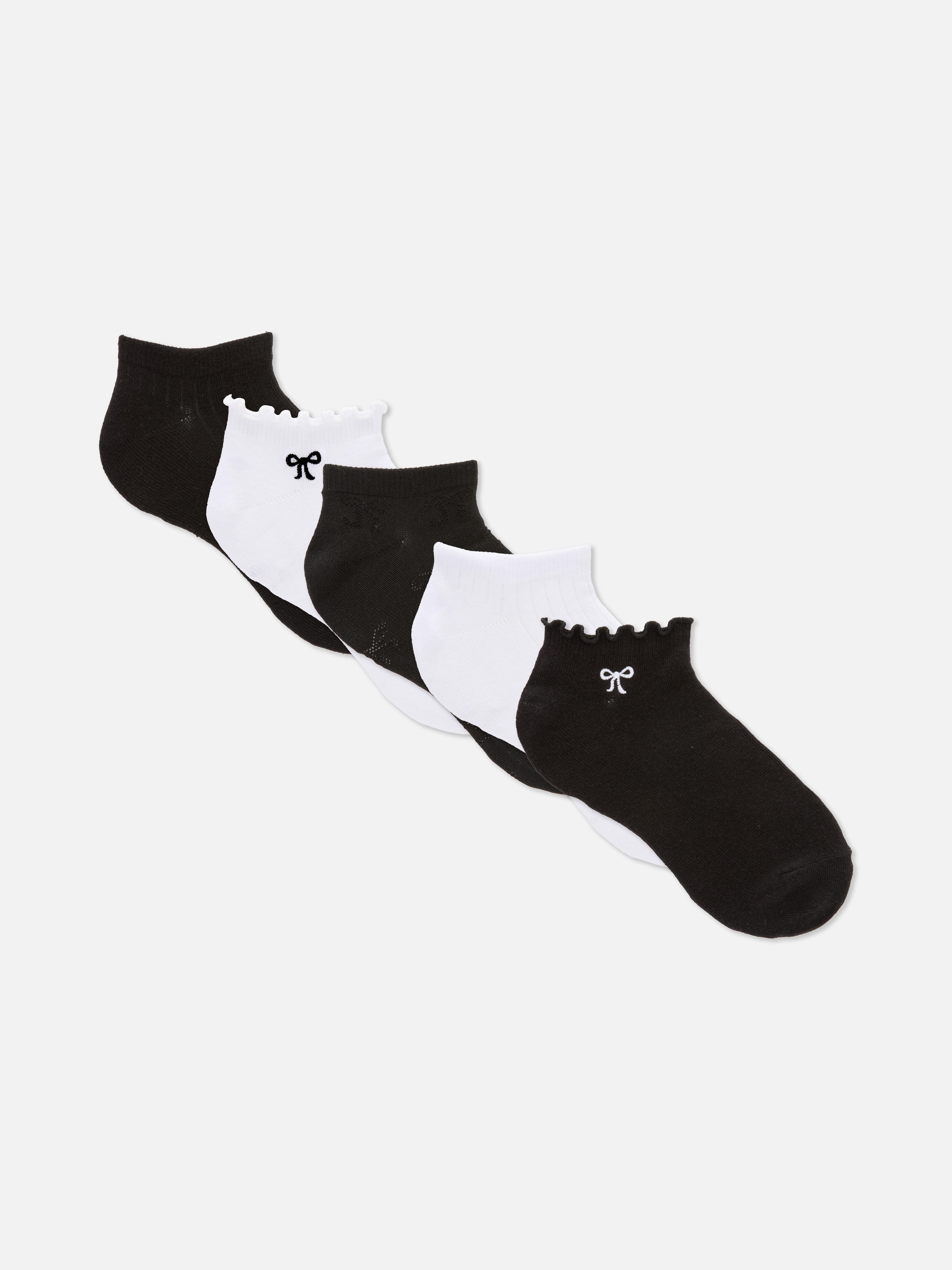 Pack de 7 calcetines tobilleros monocromáticos