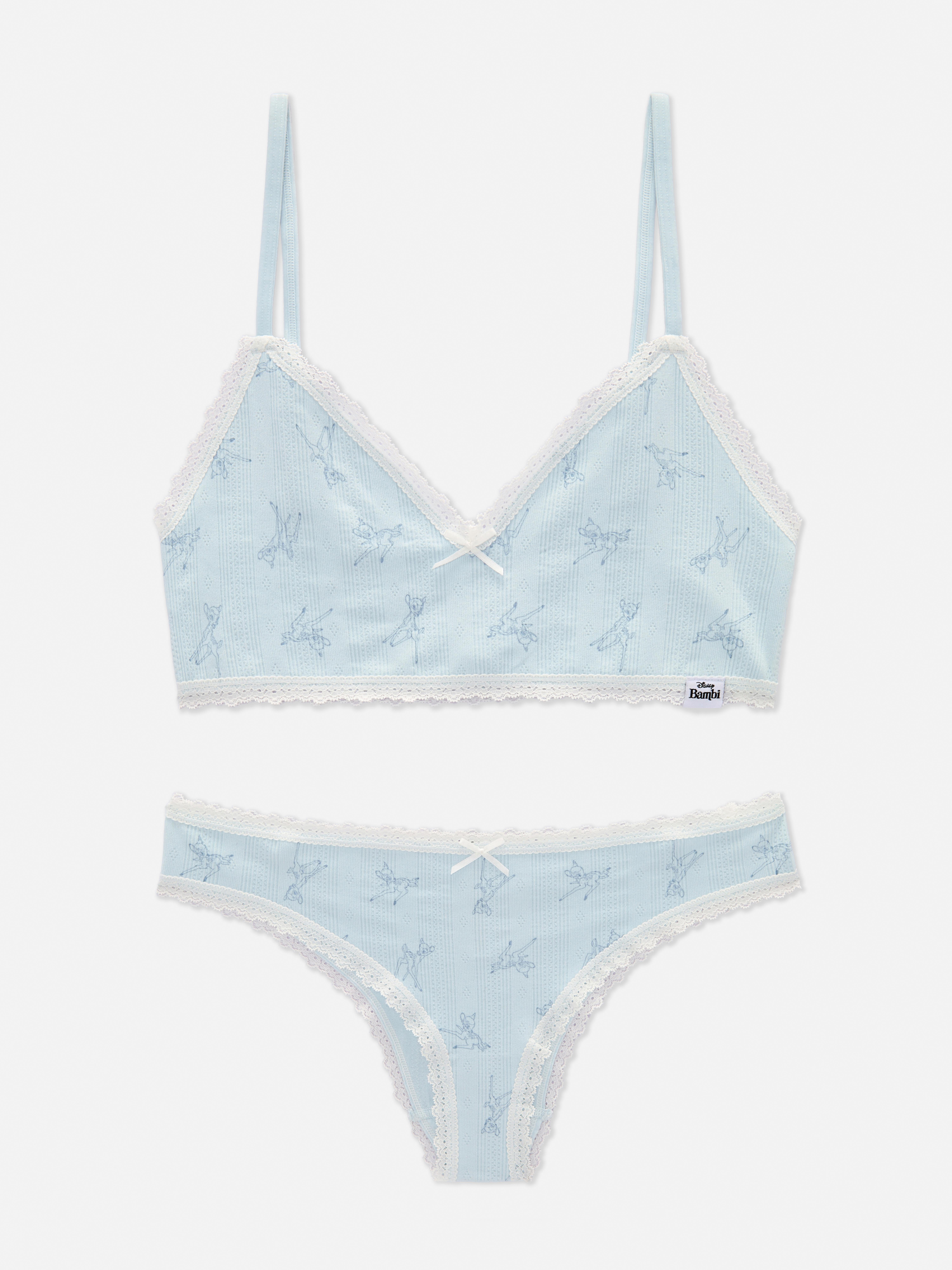 Ensemble soutien-gorge triangle et culotte Disney Bambi