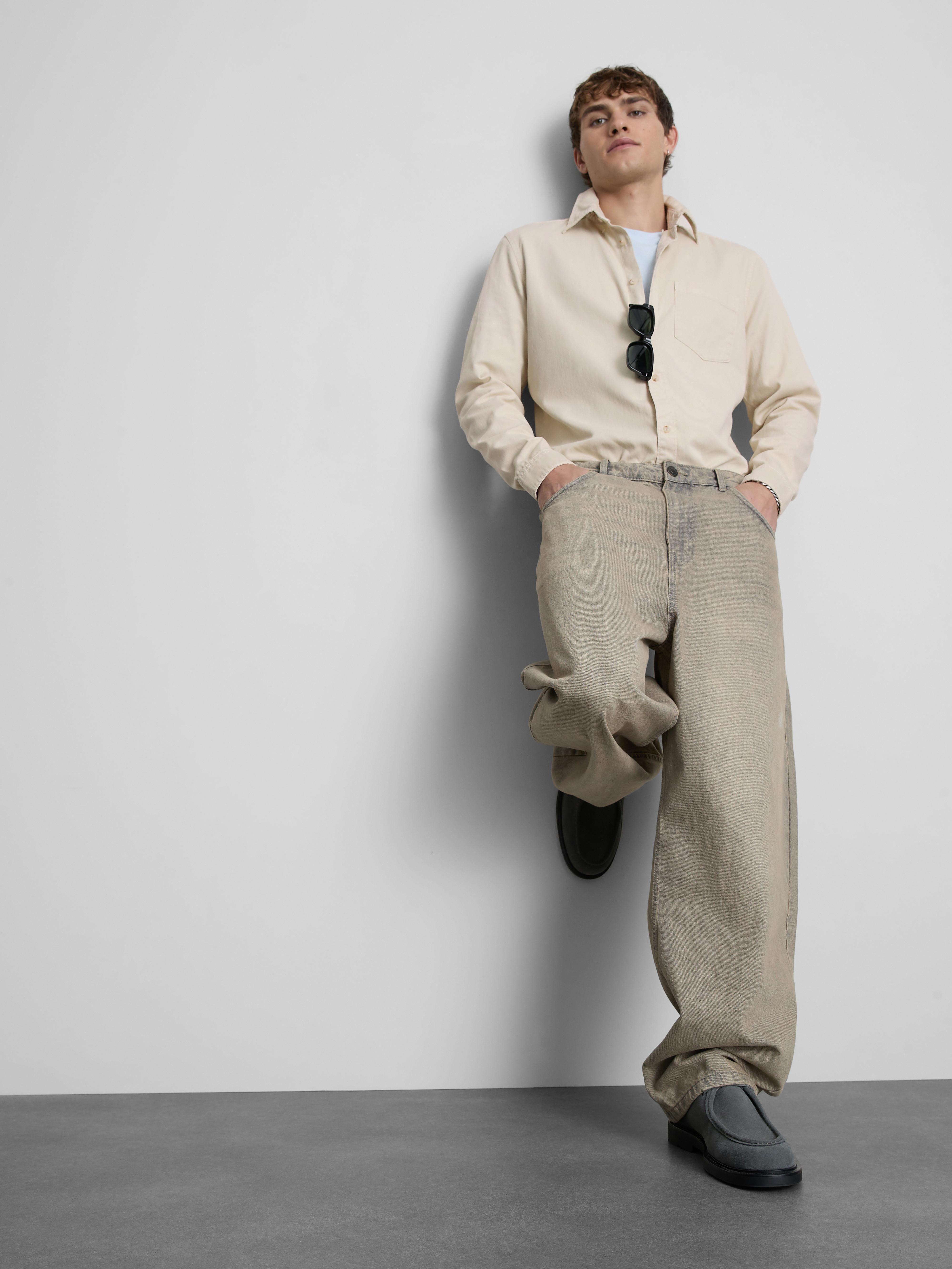 Chemise en sergé à manches longues