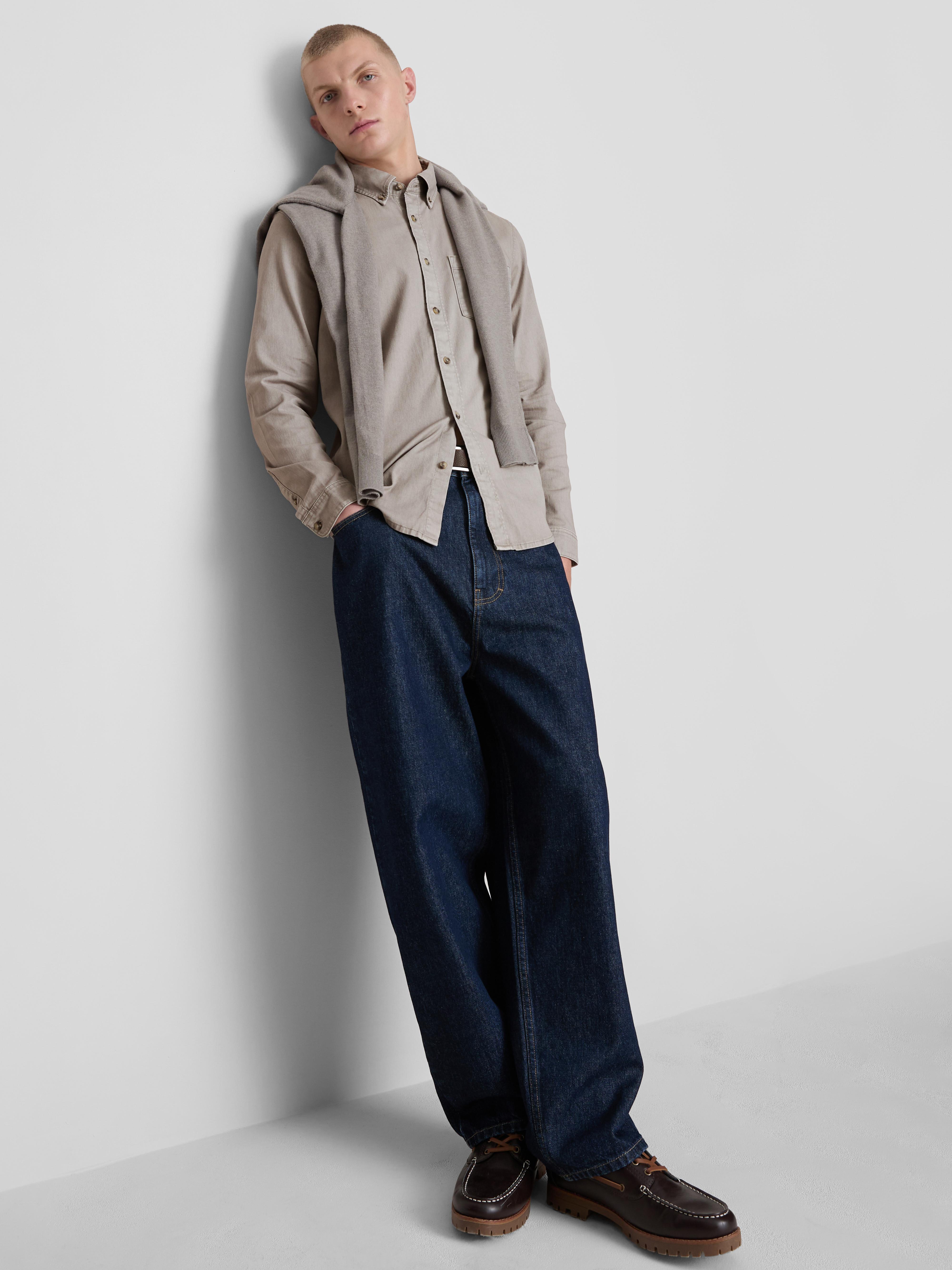 Langärmeliges Twillhemd