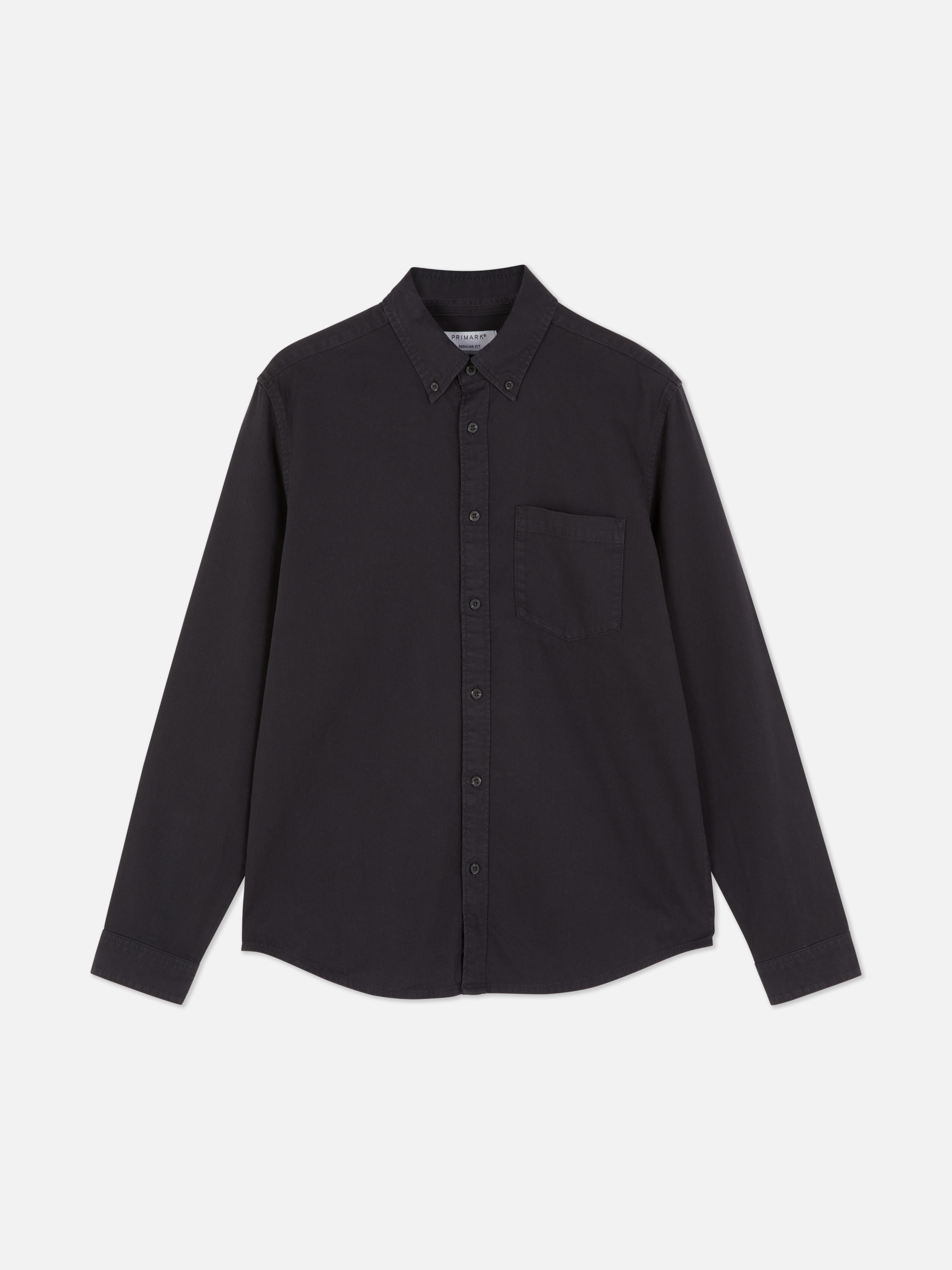 Camisa de sarga de manga larga