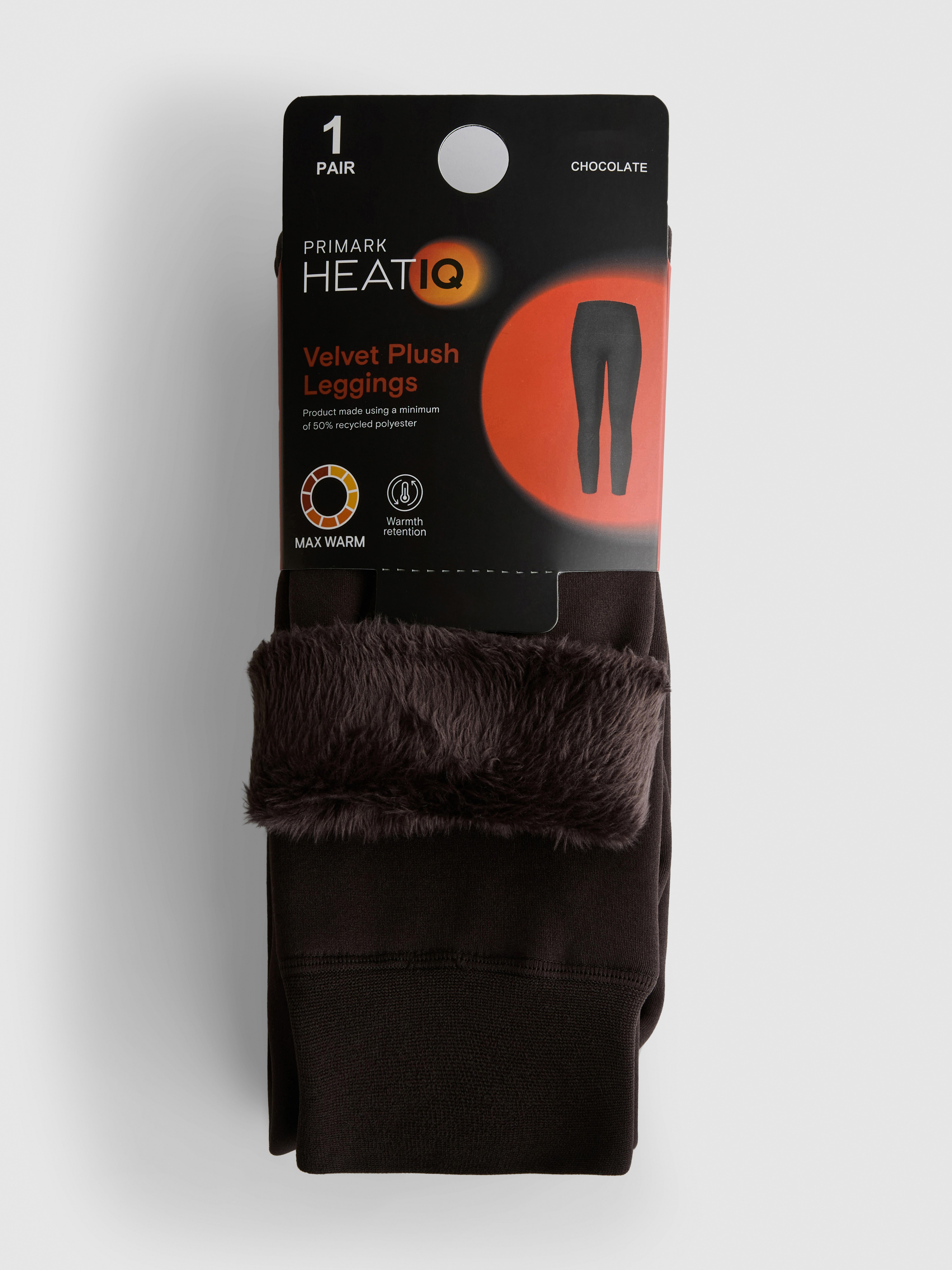 1pk Velvet Plush Chocolate Tights