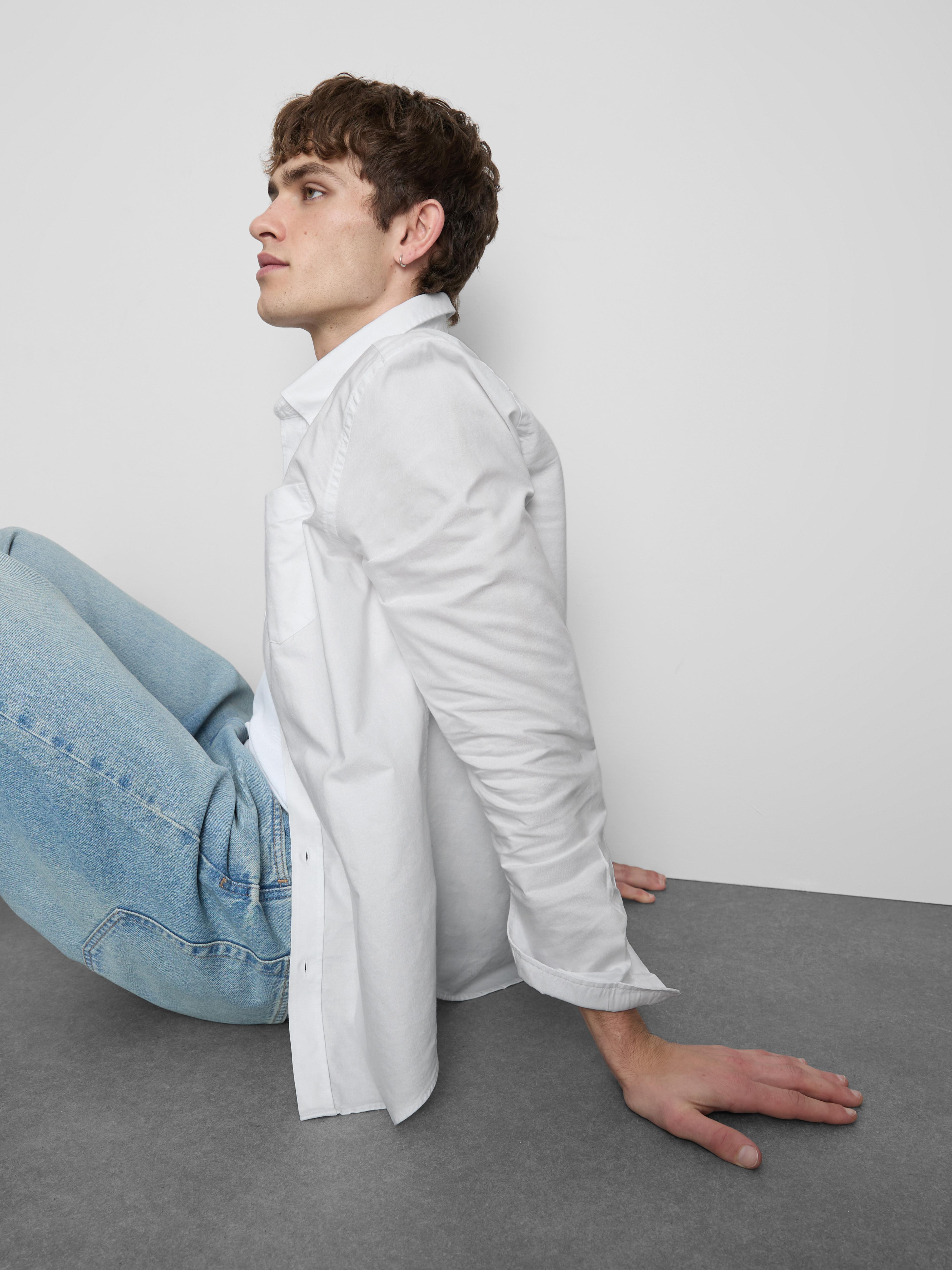 Cămașă Oxford cu mânecă lungă