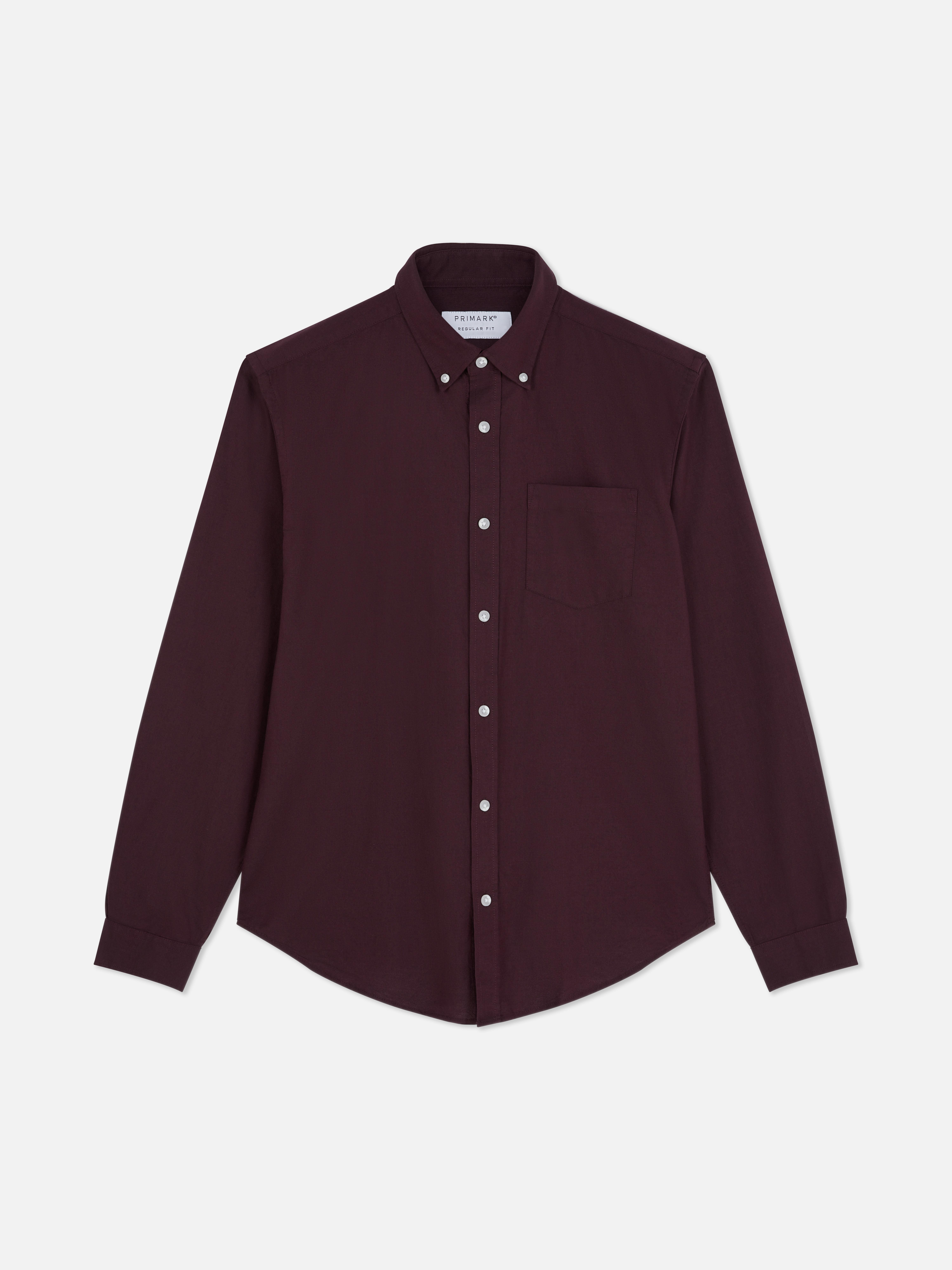Camisa Oxford de manga larga