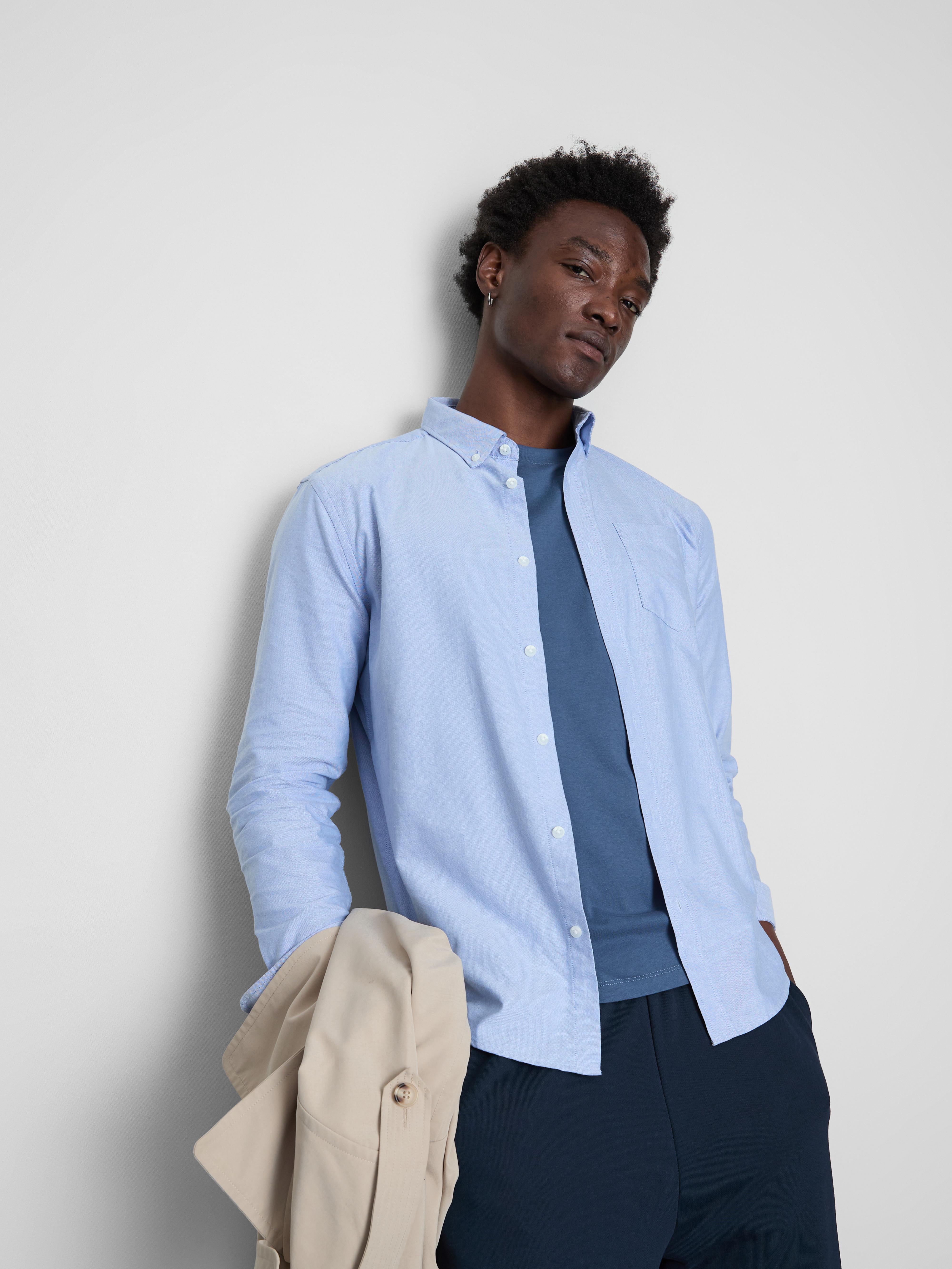 Men's Light Blue Long Sleeve Shirt