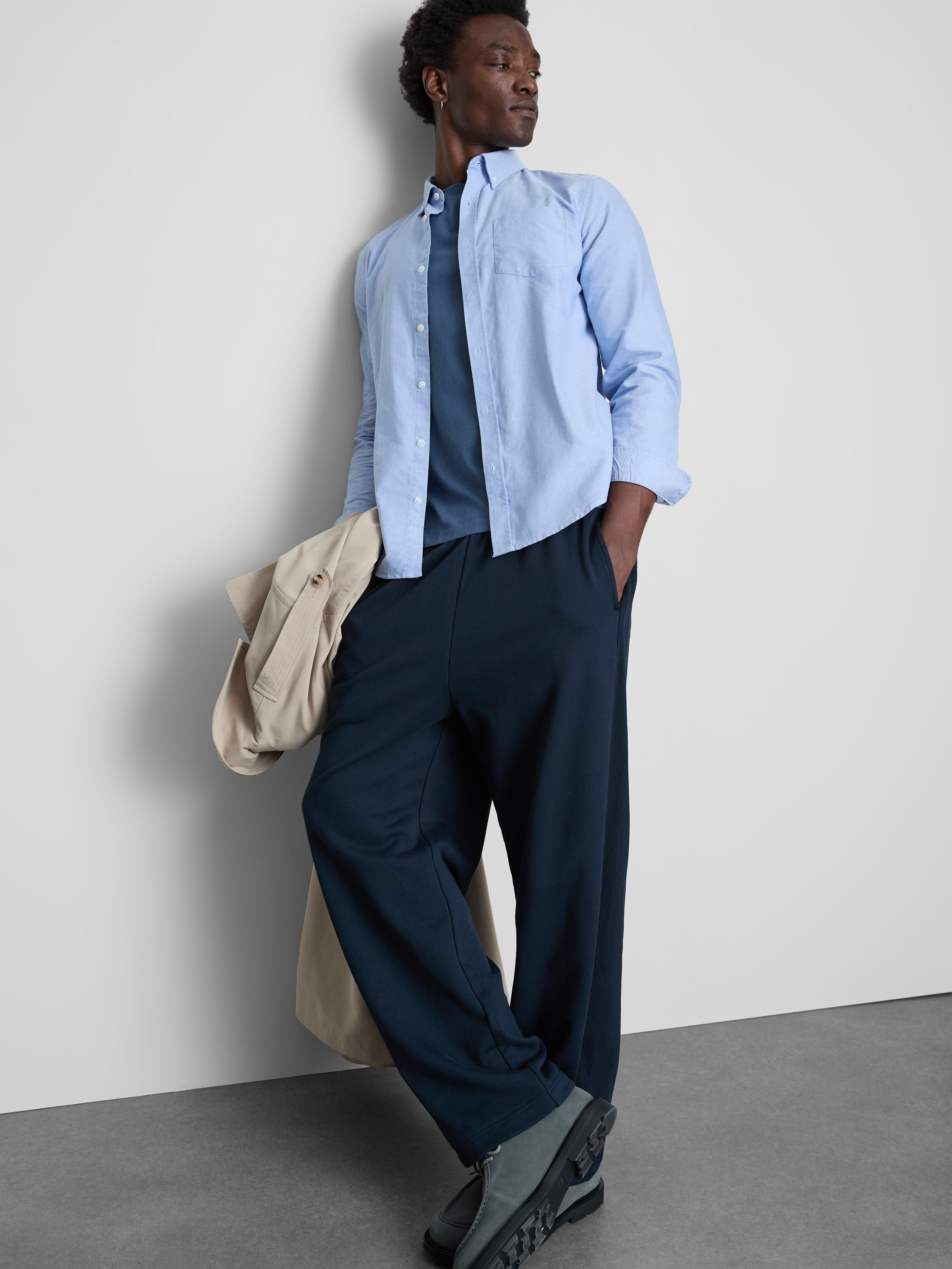 Men's Light Blue Long Sleeve Shirt