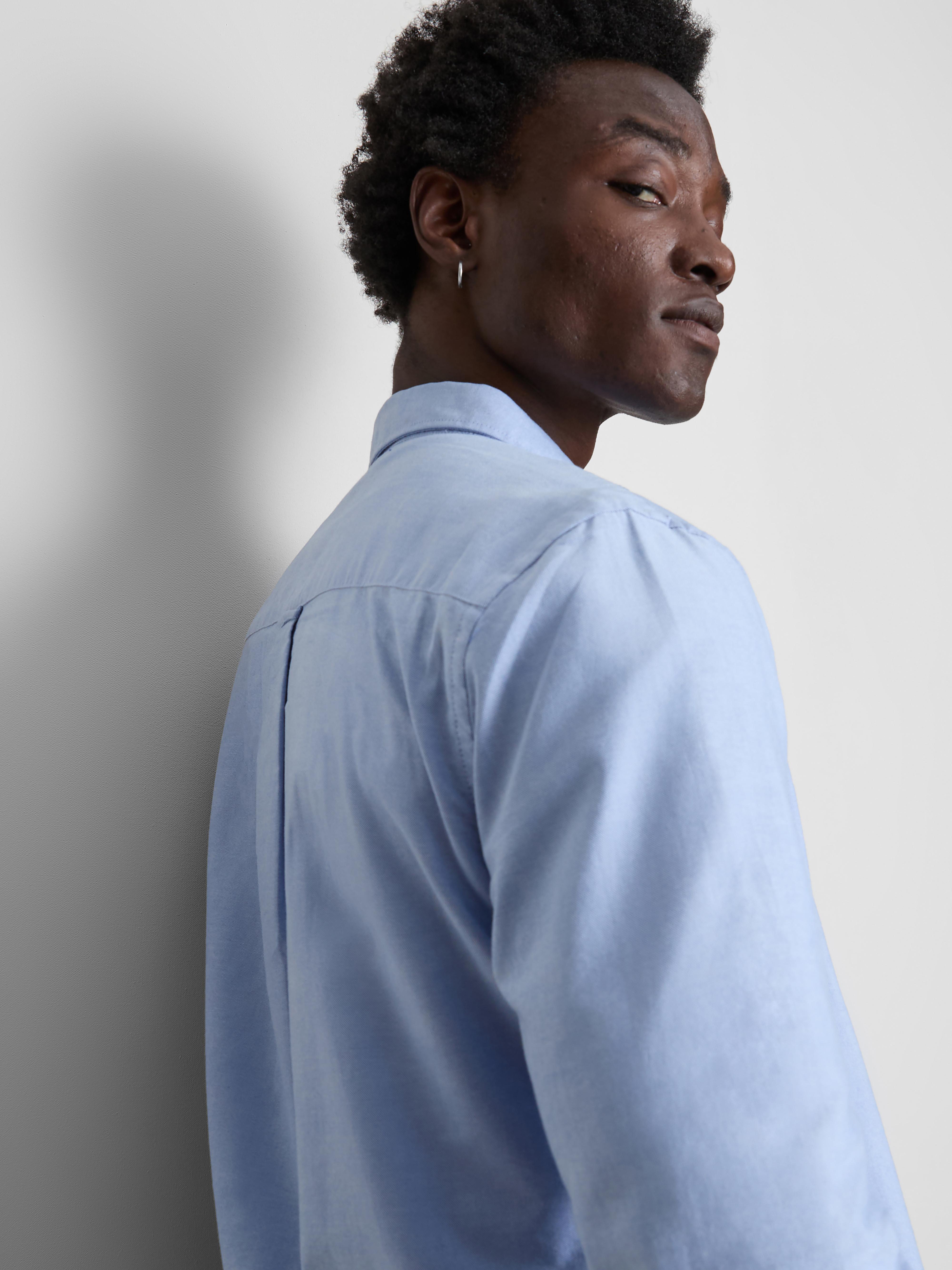 Men's Light Blue Long Sleeve Shirt