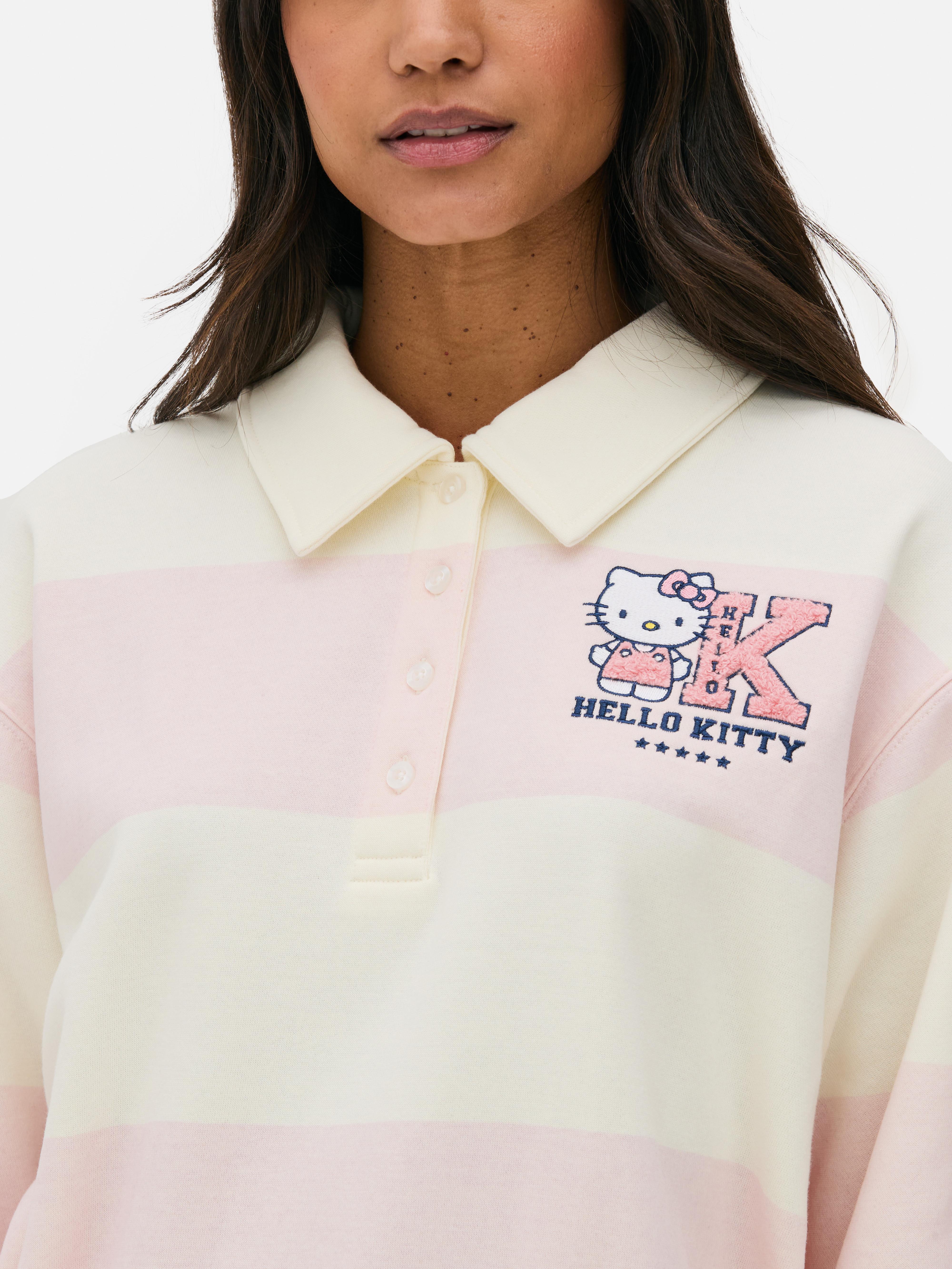 Camiseta gráfica de rugby de Hello Kitty