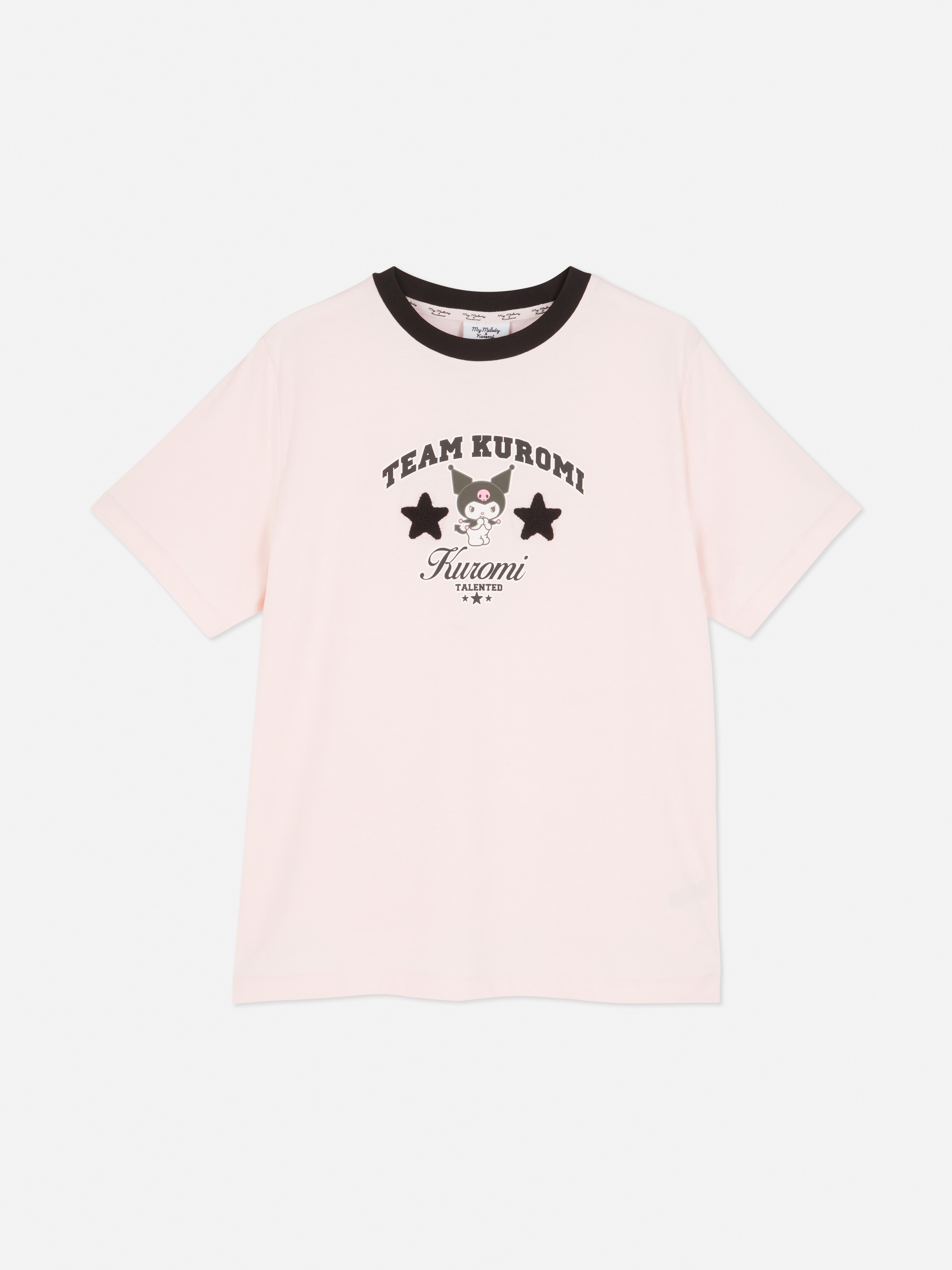 Kuromi Contrast Trim Tee