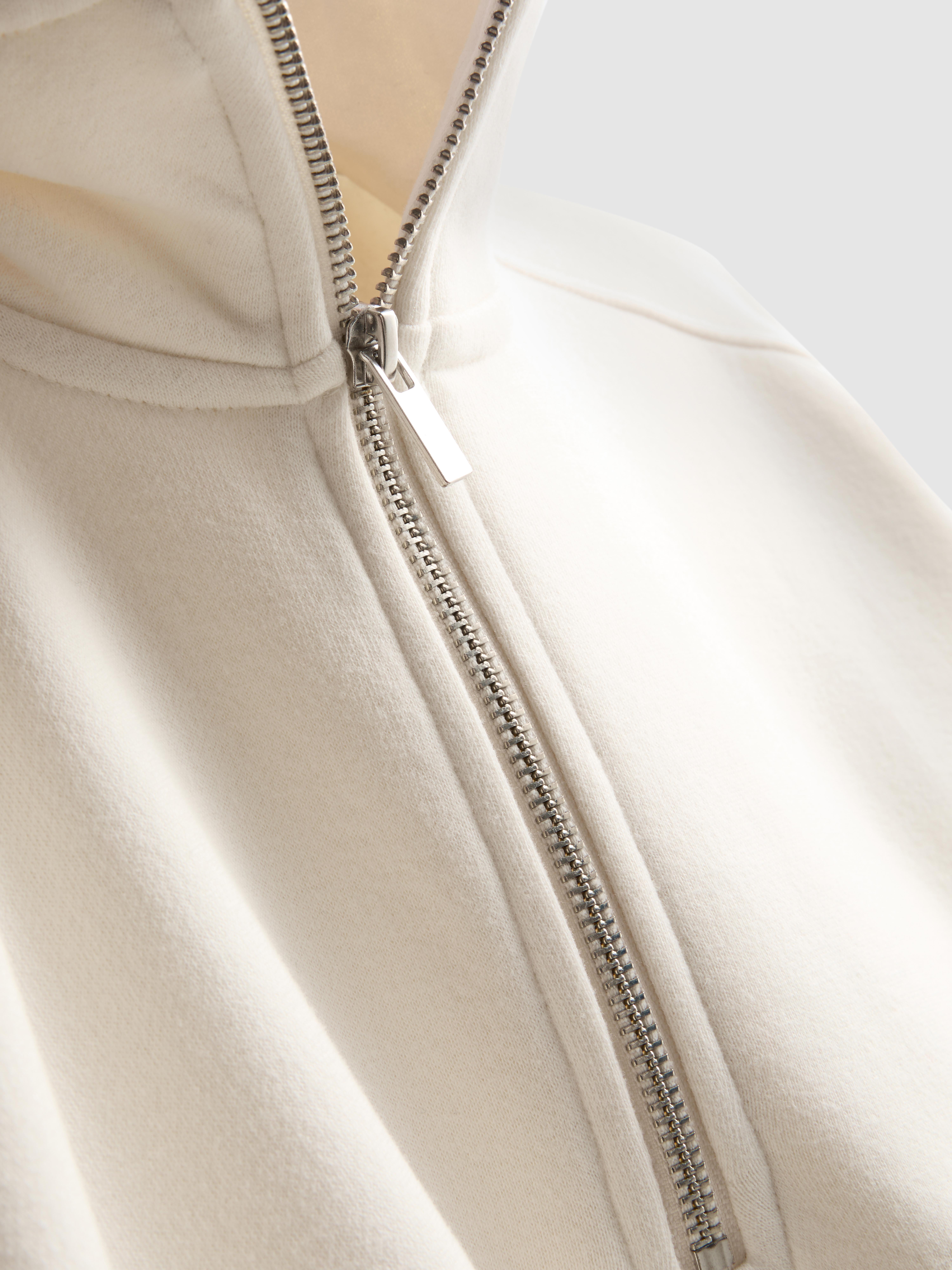 Cotton Blend Half Zip Sweatshirt