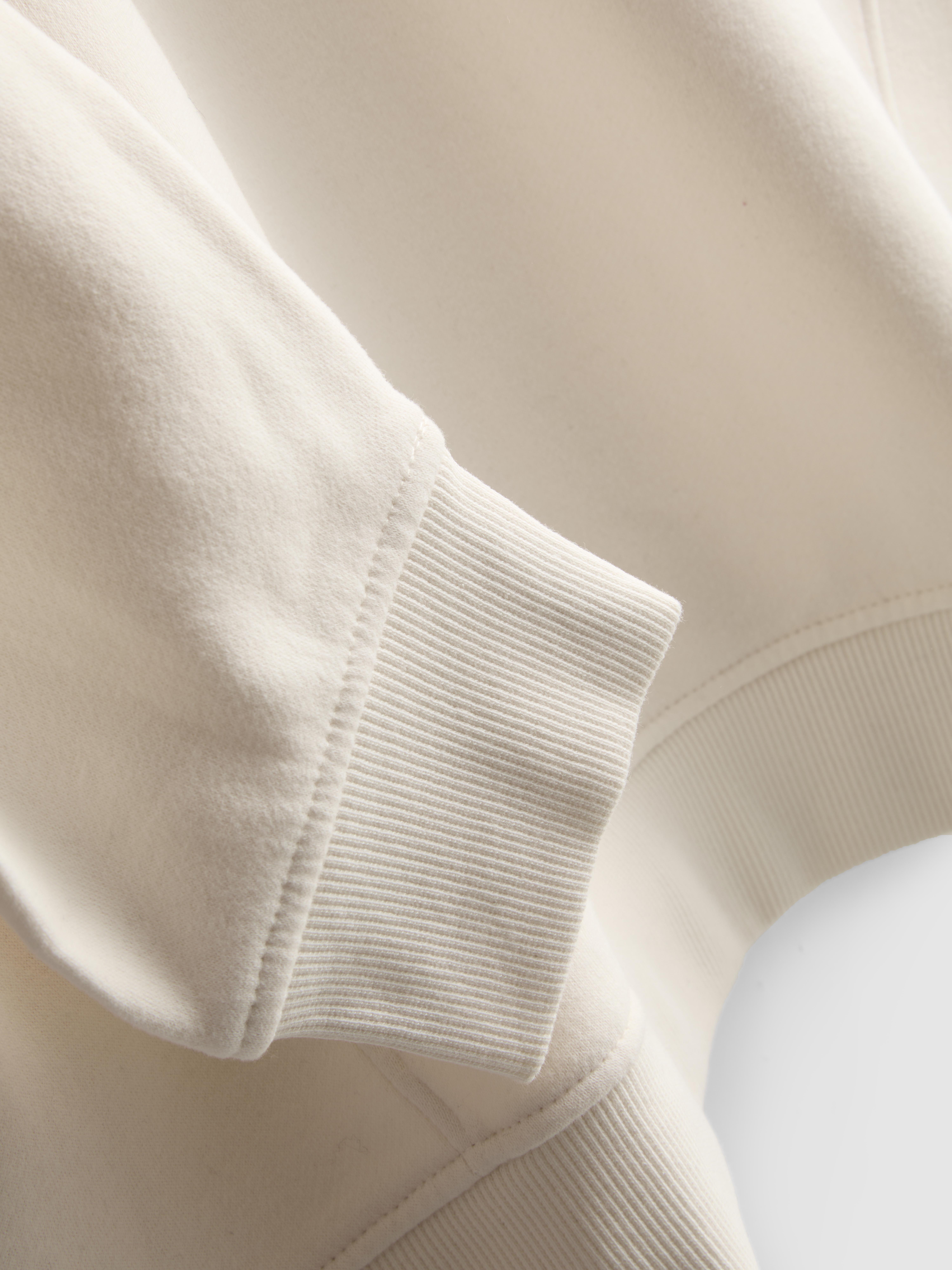 Cotton Blend Half Zip Sweatshirt