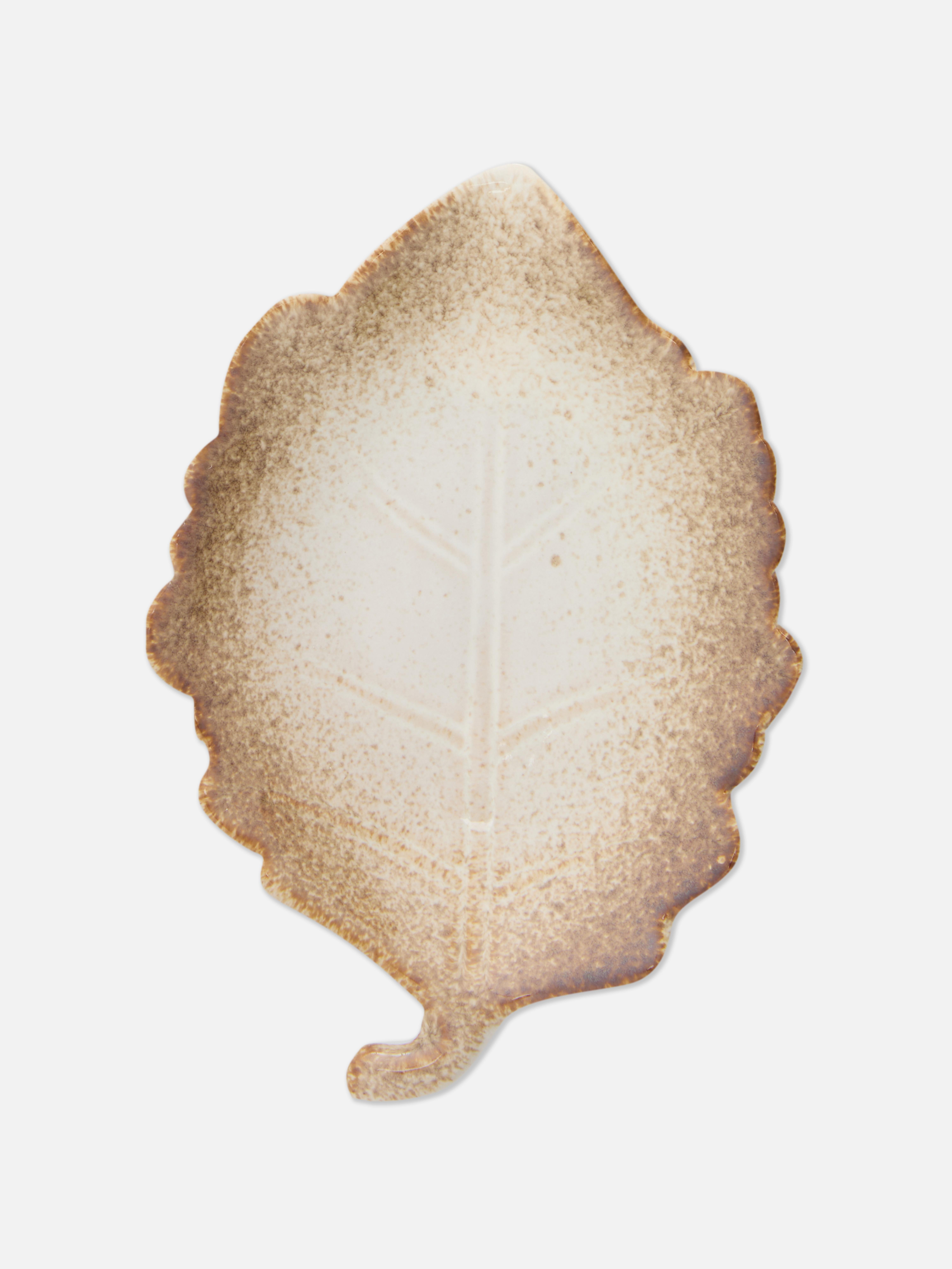 Plato para abalorios en forma de hoja