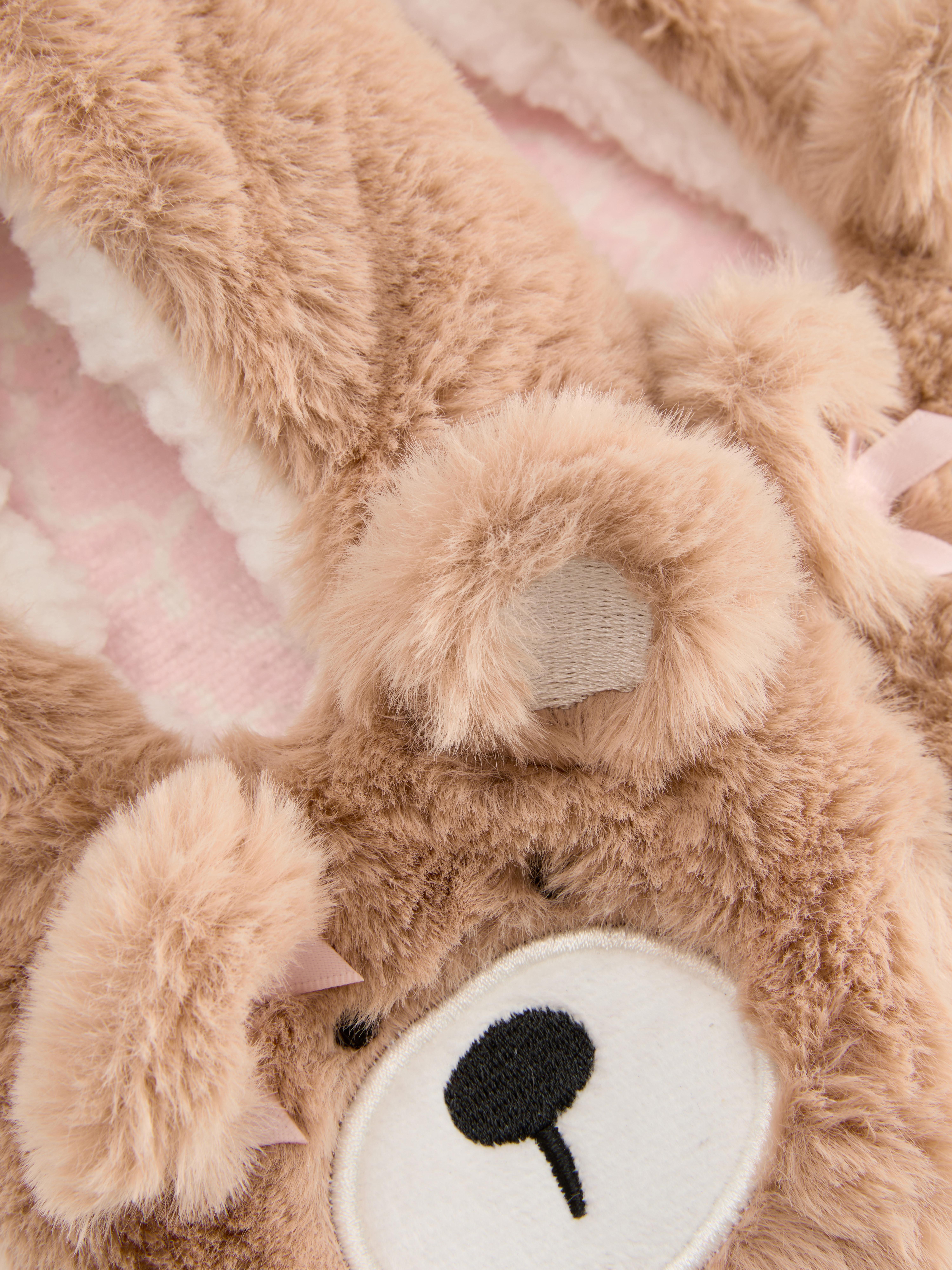 Pantufas estilo pezinhos urso