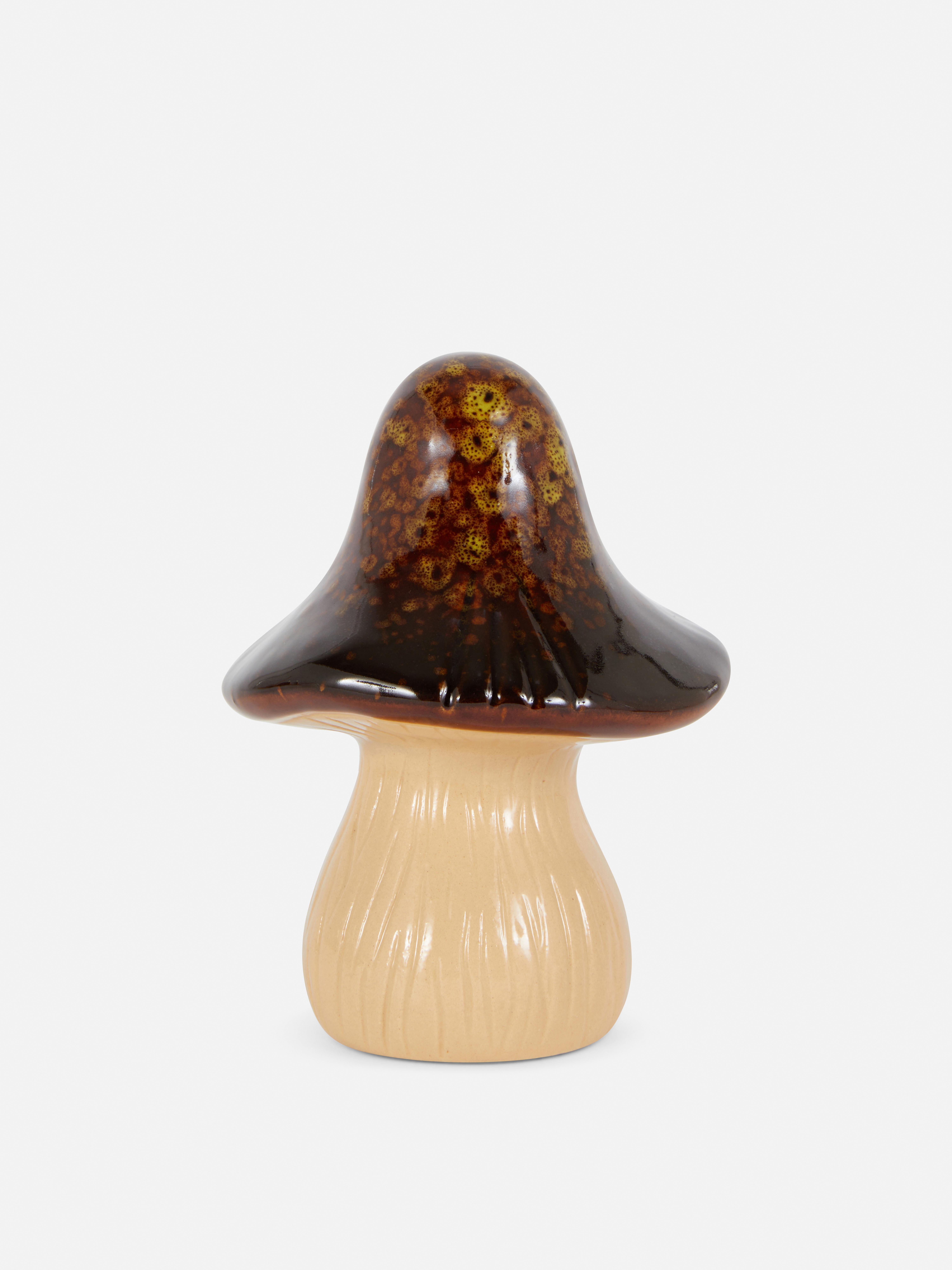 Décoration champignon en céramique de taille moyenne