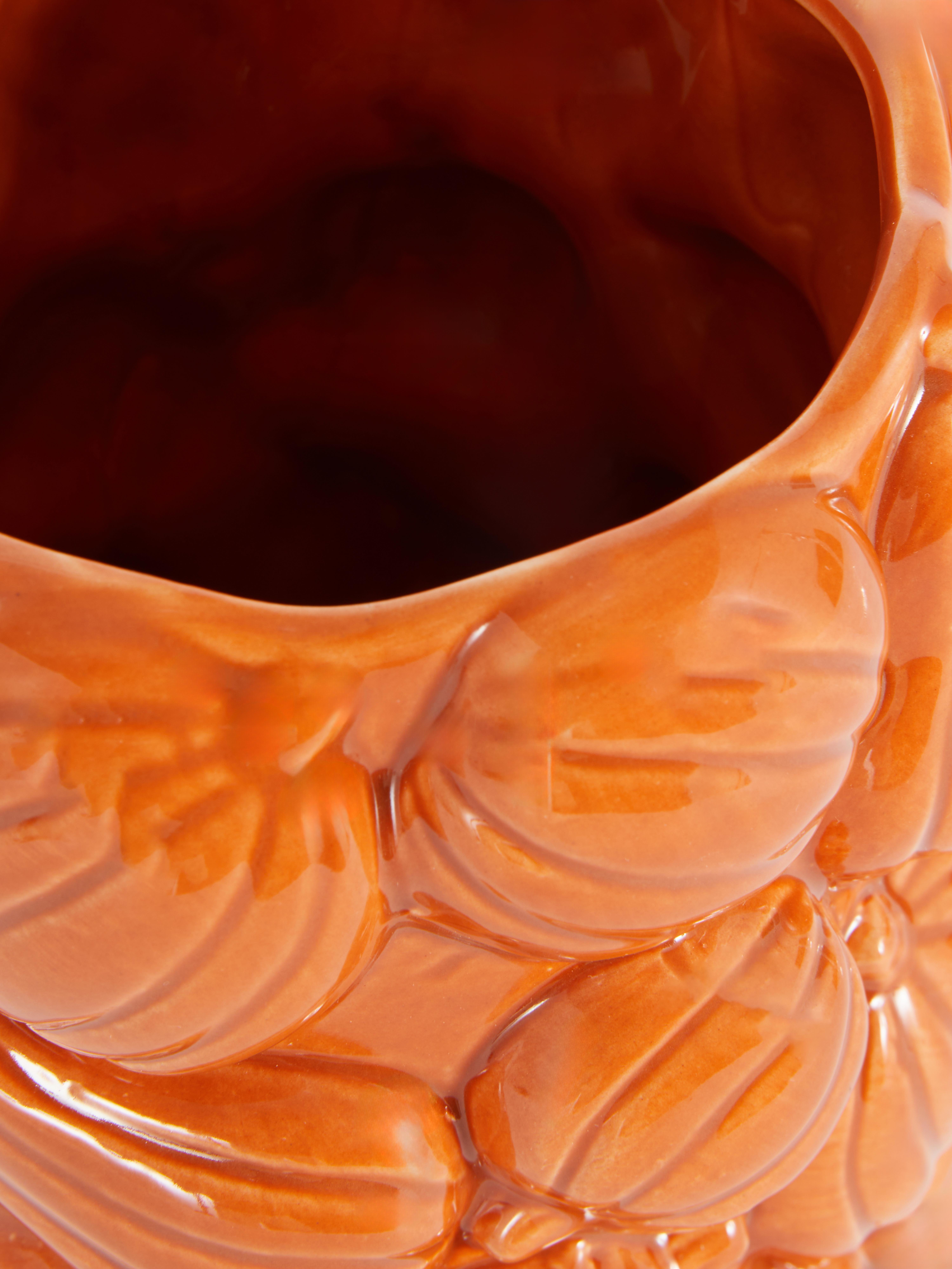 Textured Pumpkin Vase