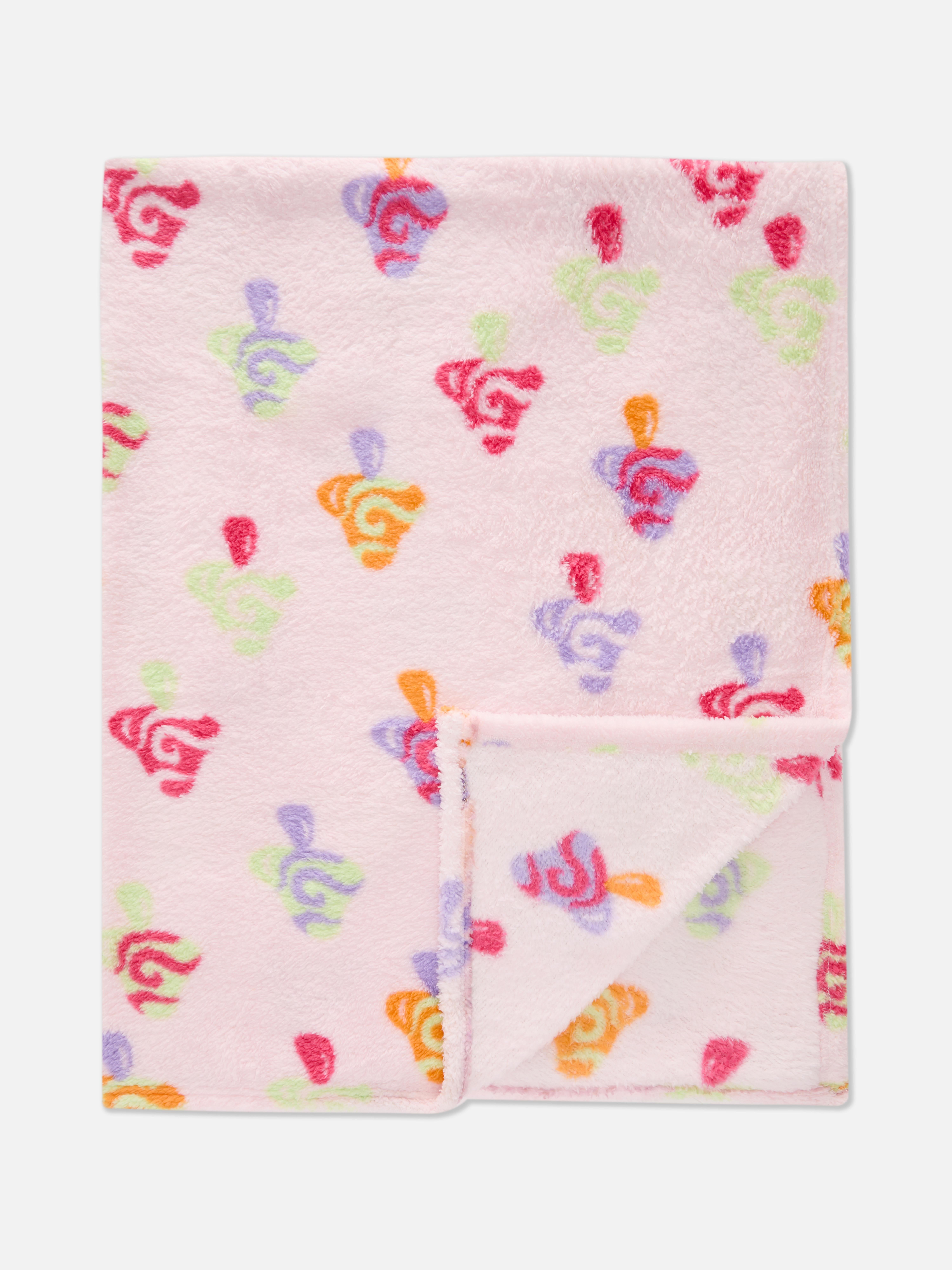 Couverture à motif champignon abstrait
