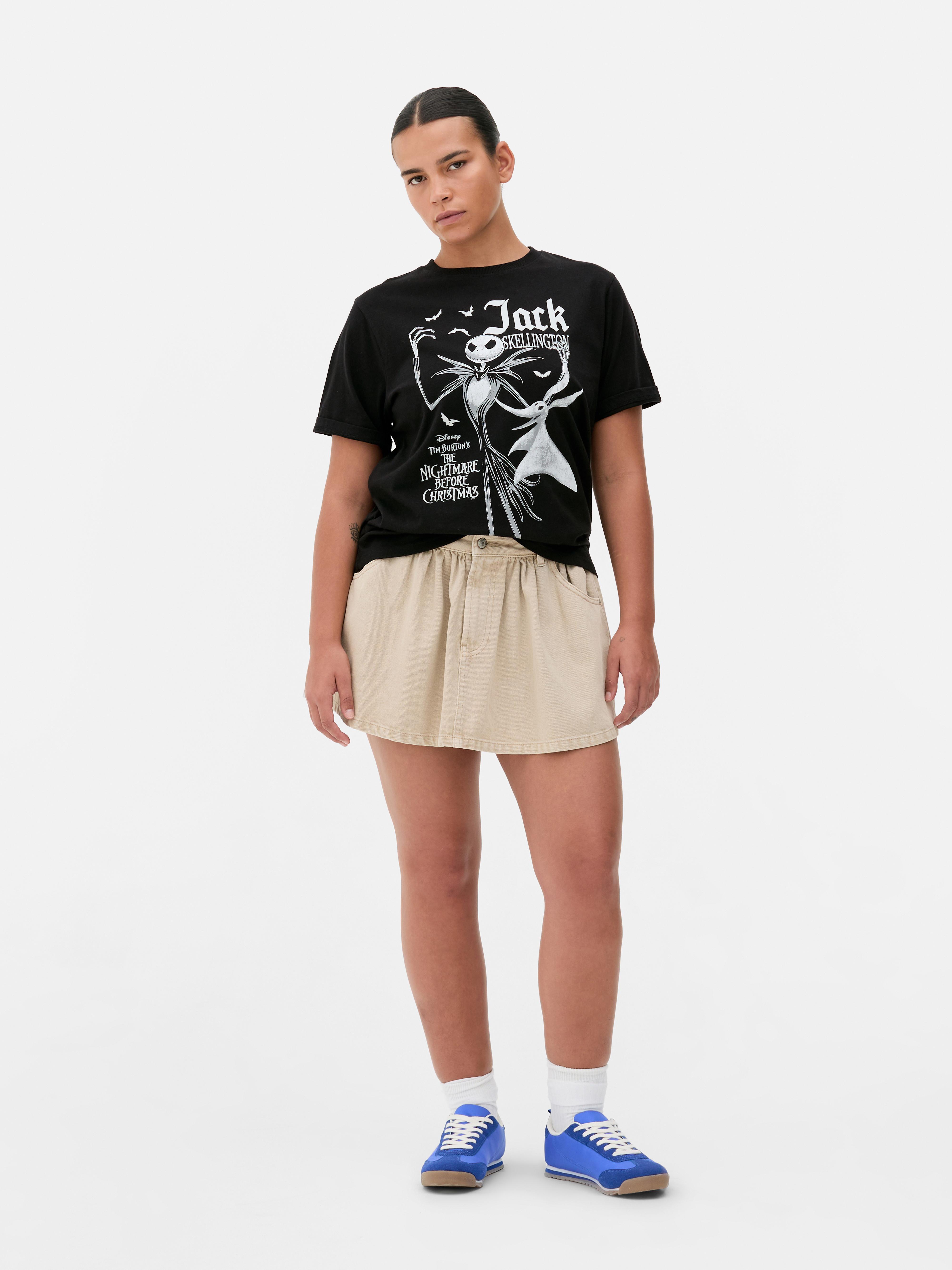T-shirt folgada gráfica Disney Tim Burton O Estranho Mundo de Jack
