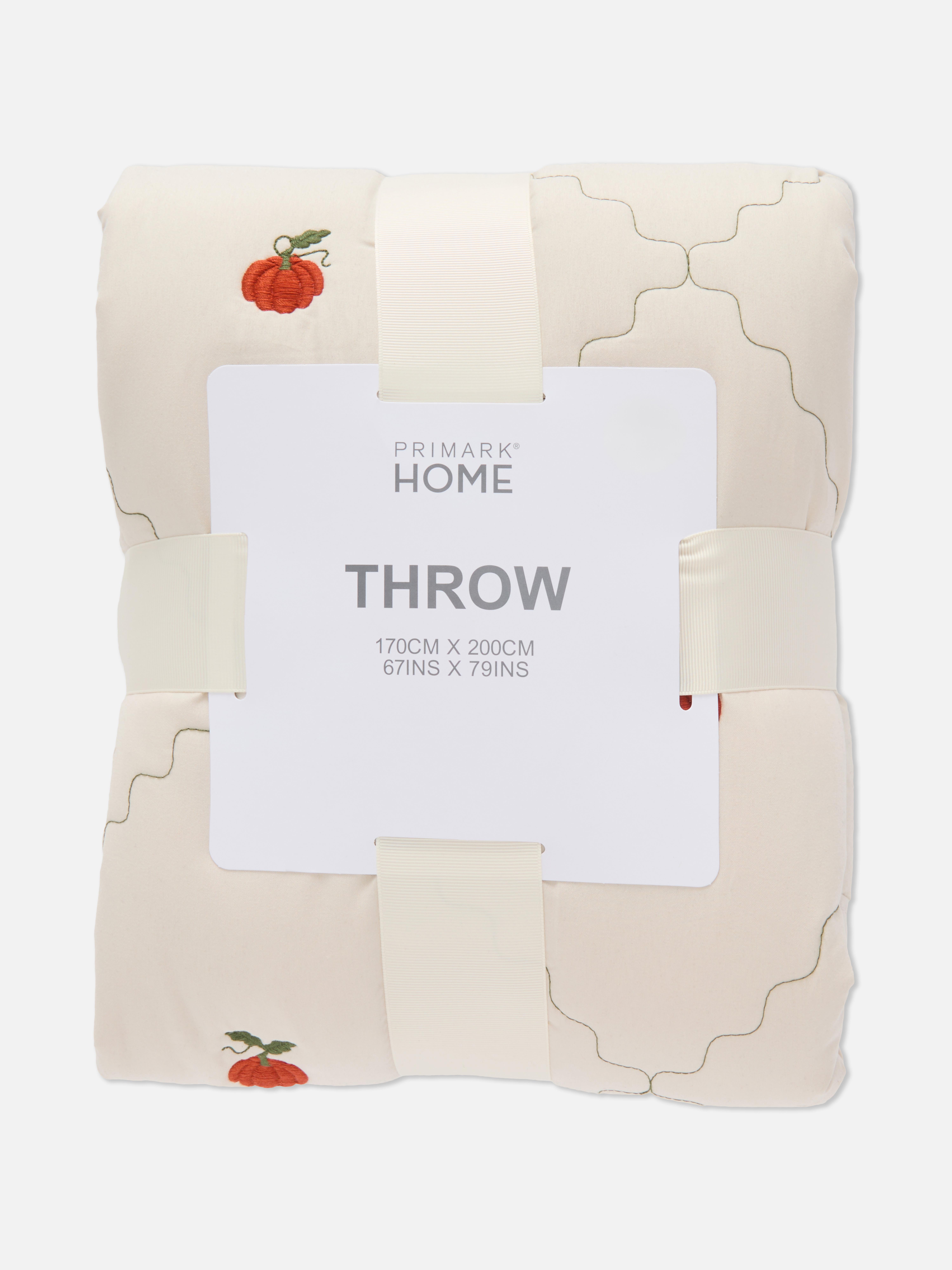 Pumpkin Quilted Throw