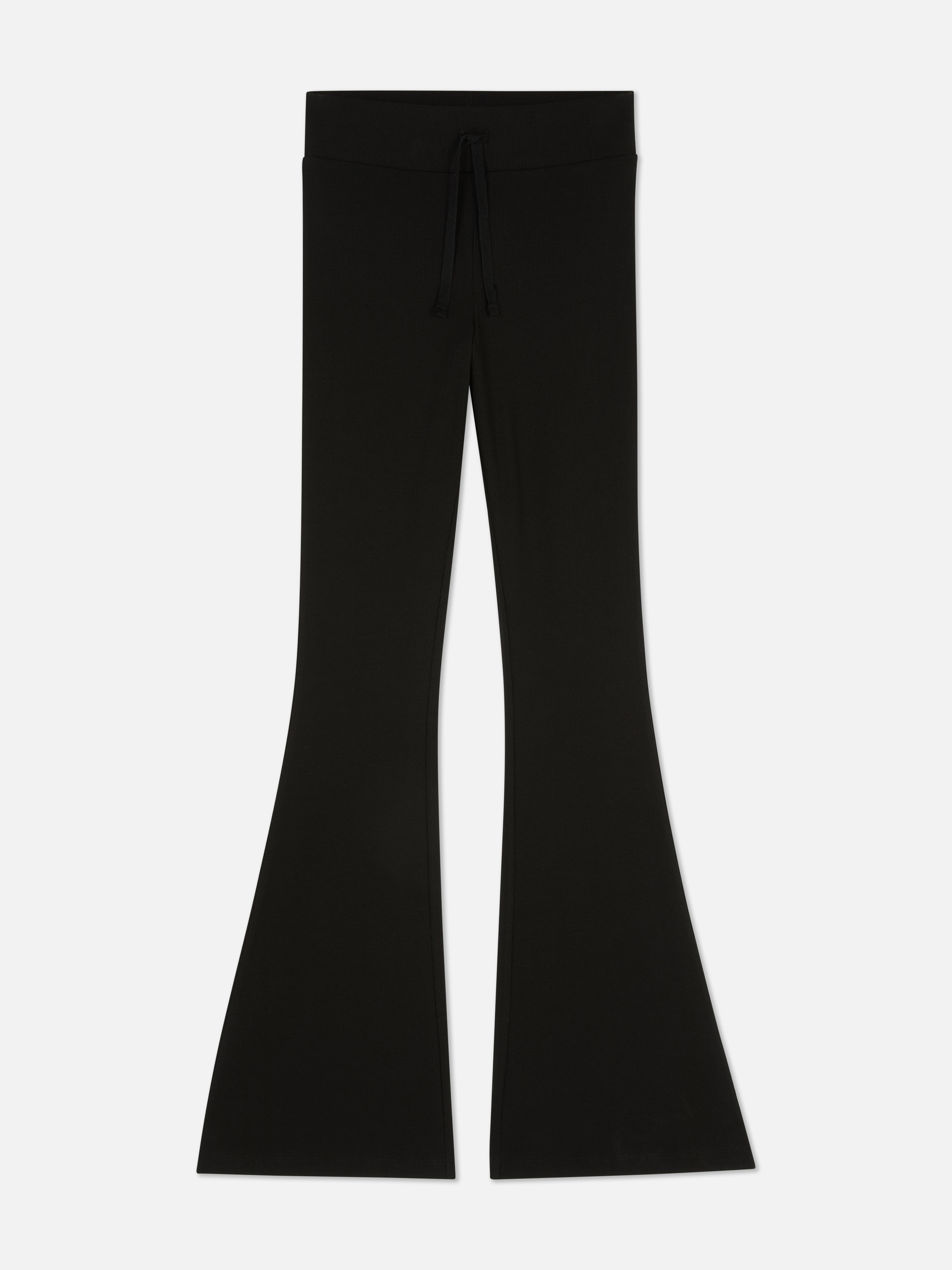 Leggings acanalados de campana