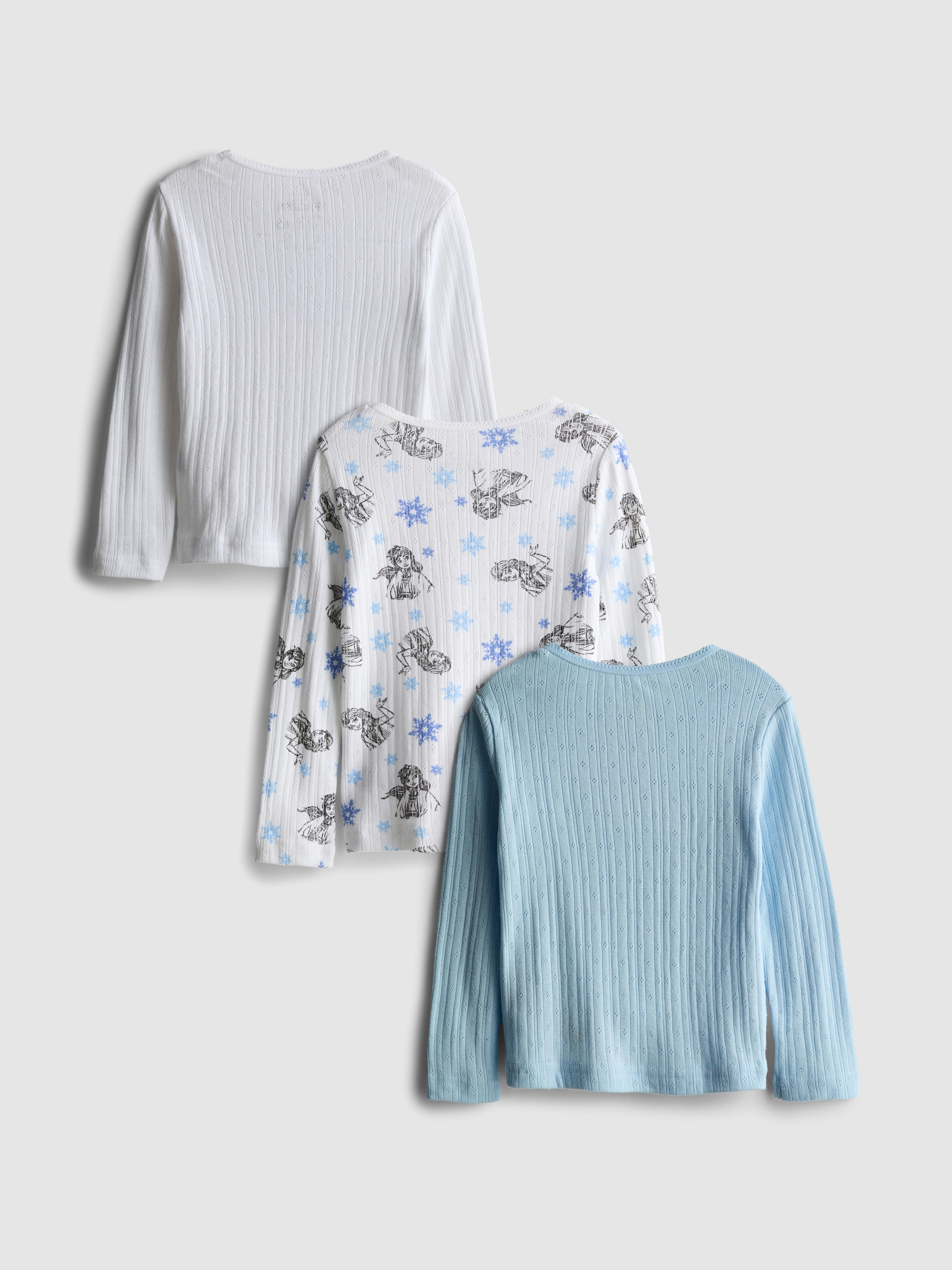 1.5-10yrs | 3pk Disney’s Frozen Long Sleeve Thermal T-Shirts