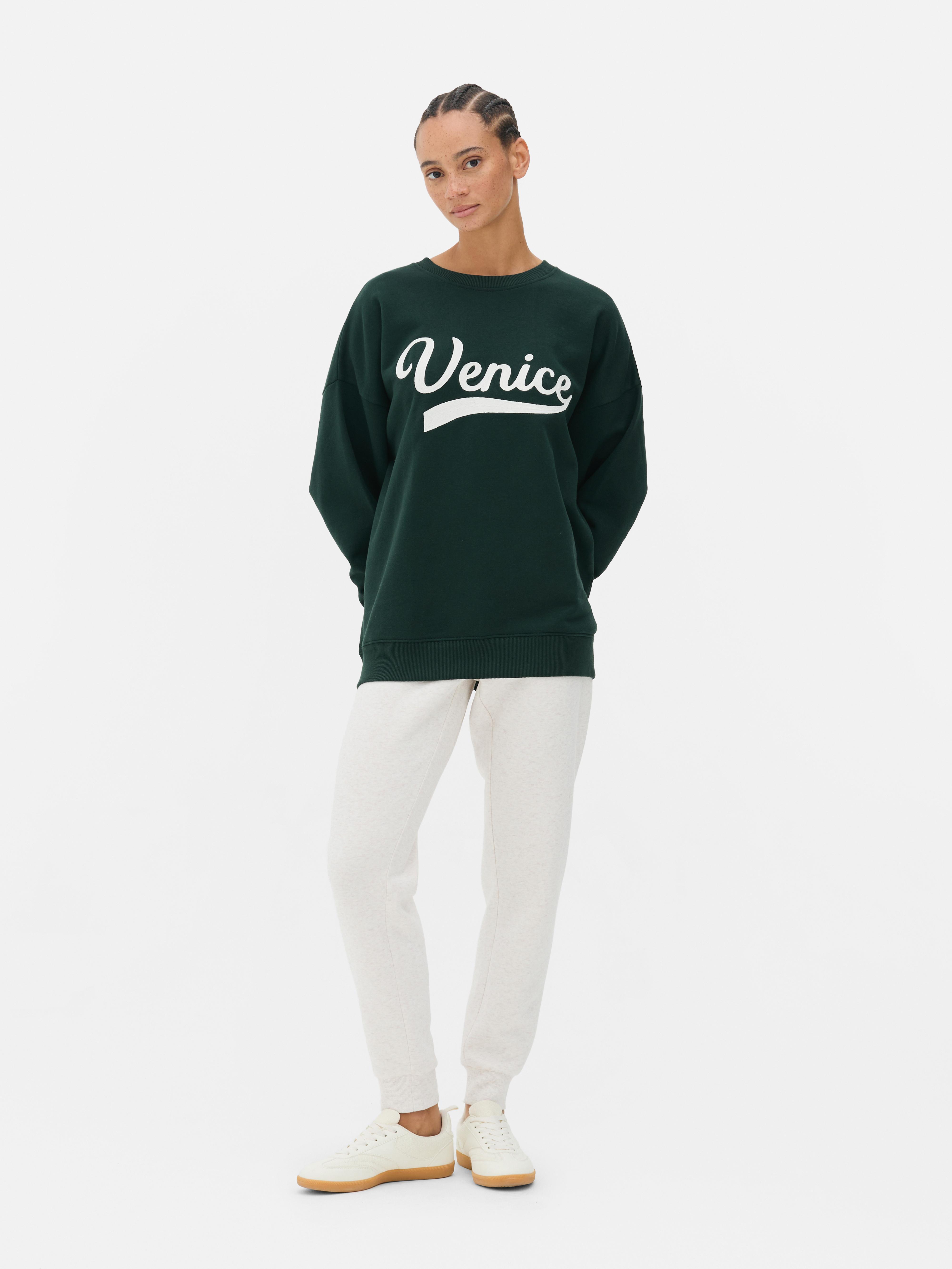 Sweatshirt met verlaagde mouwinzet 'Venice'