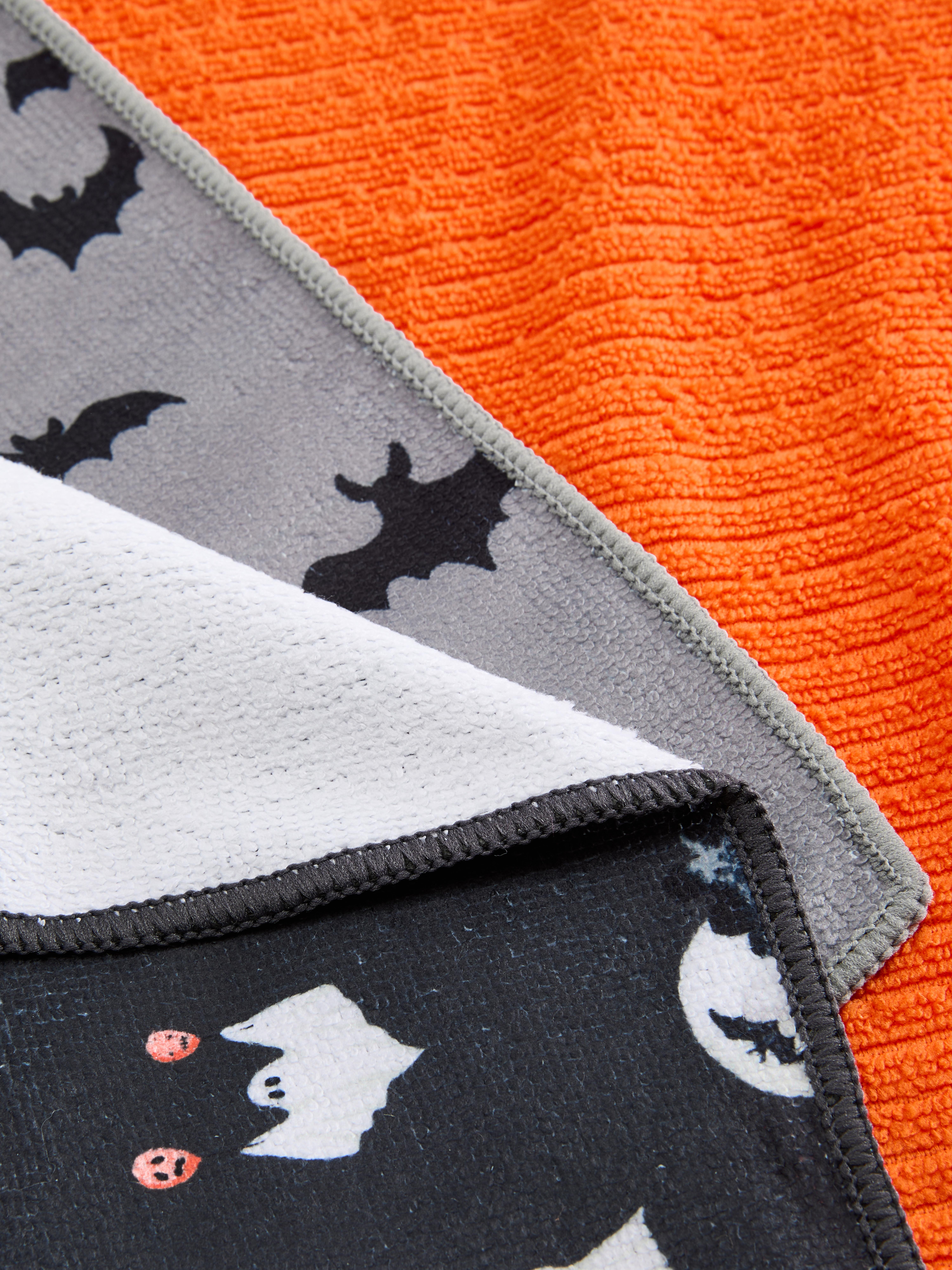 3pk Halloween Microfibre Cloths