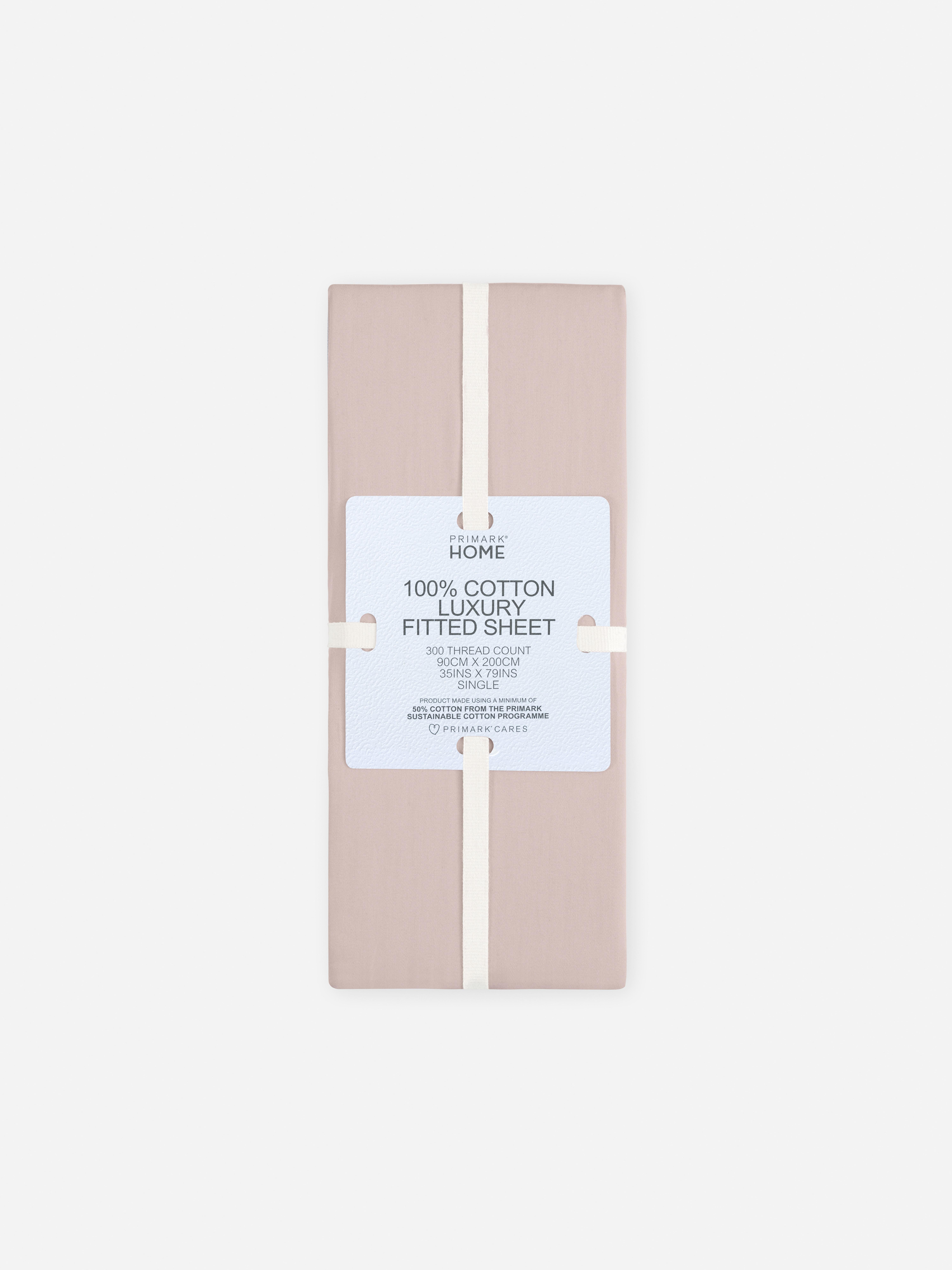 300 Thread Count Single Fitted Sheet