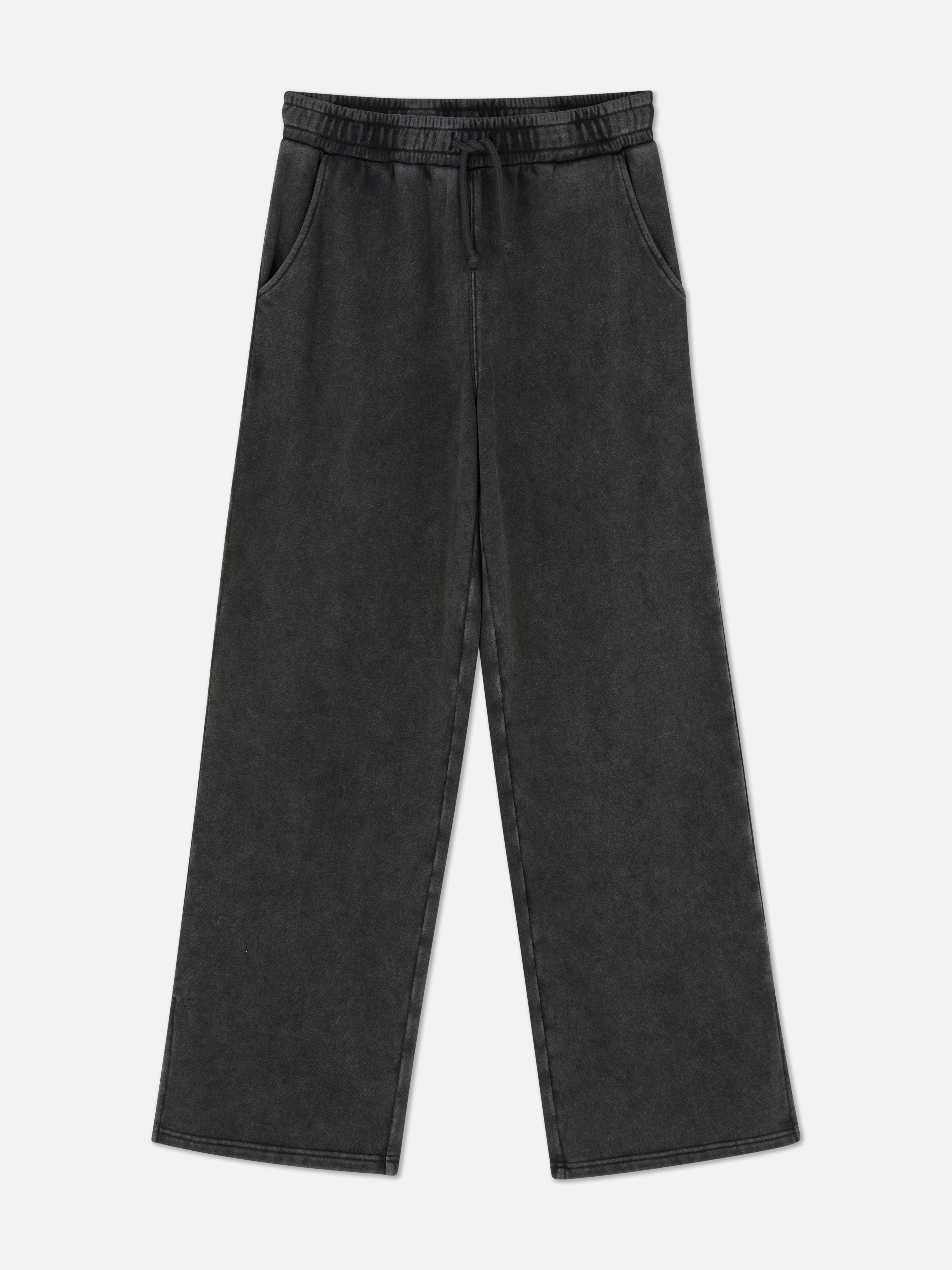 Split Hem Acid Wash Sweatpants