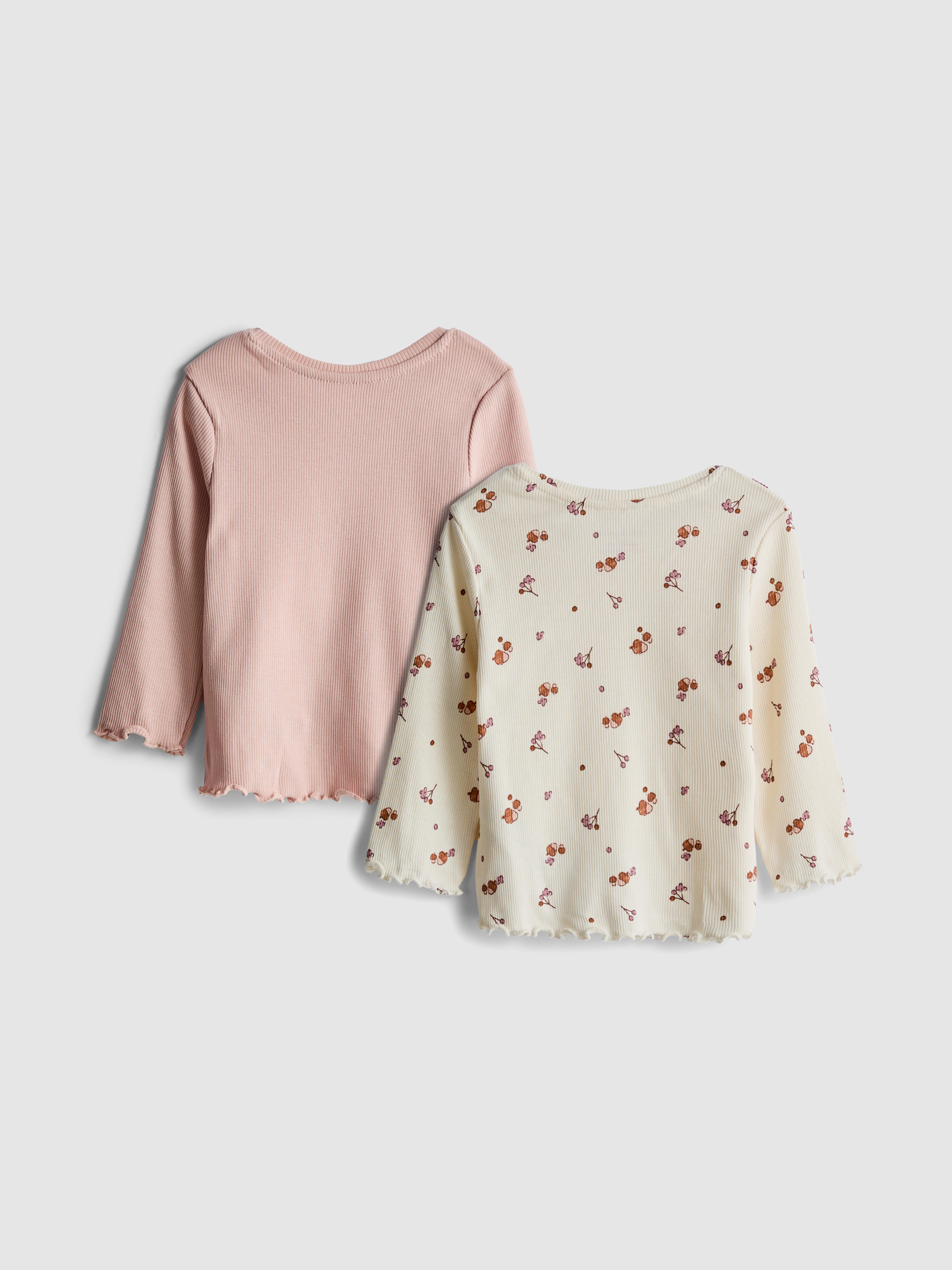 0-36 meses | Pack de 2 camisetas acanaladas