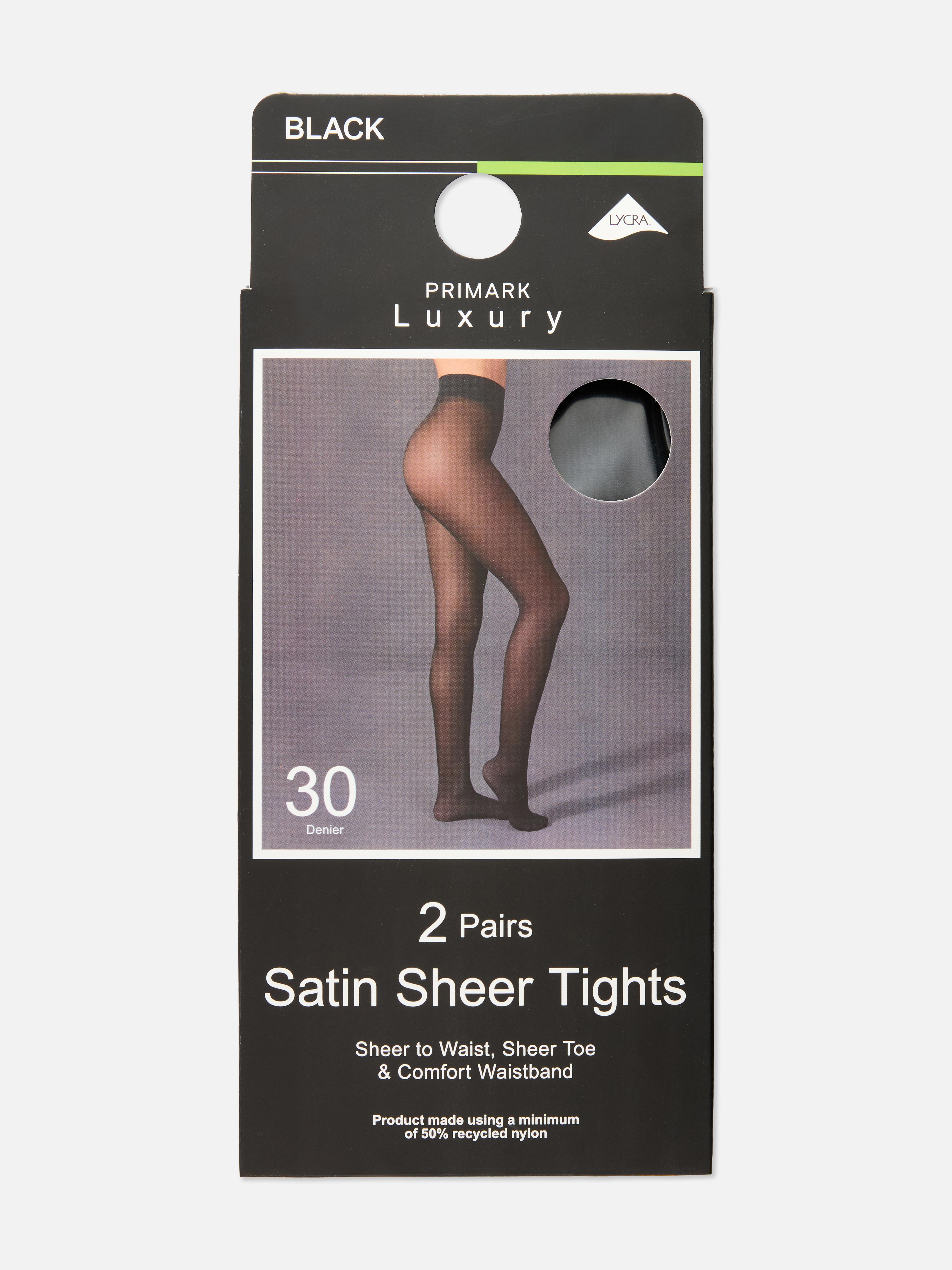 Transparente Strumpfhosen, 30 den, 2er-Pack