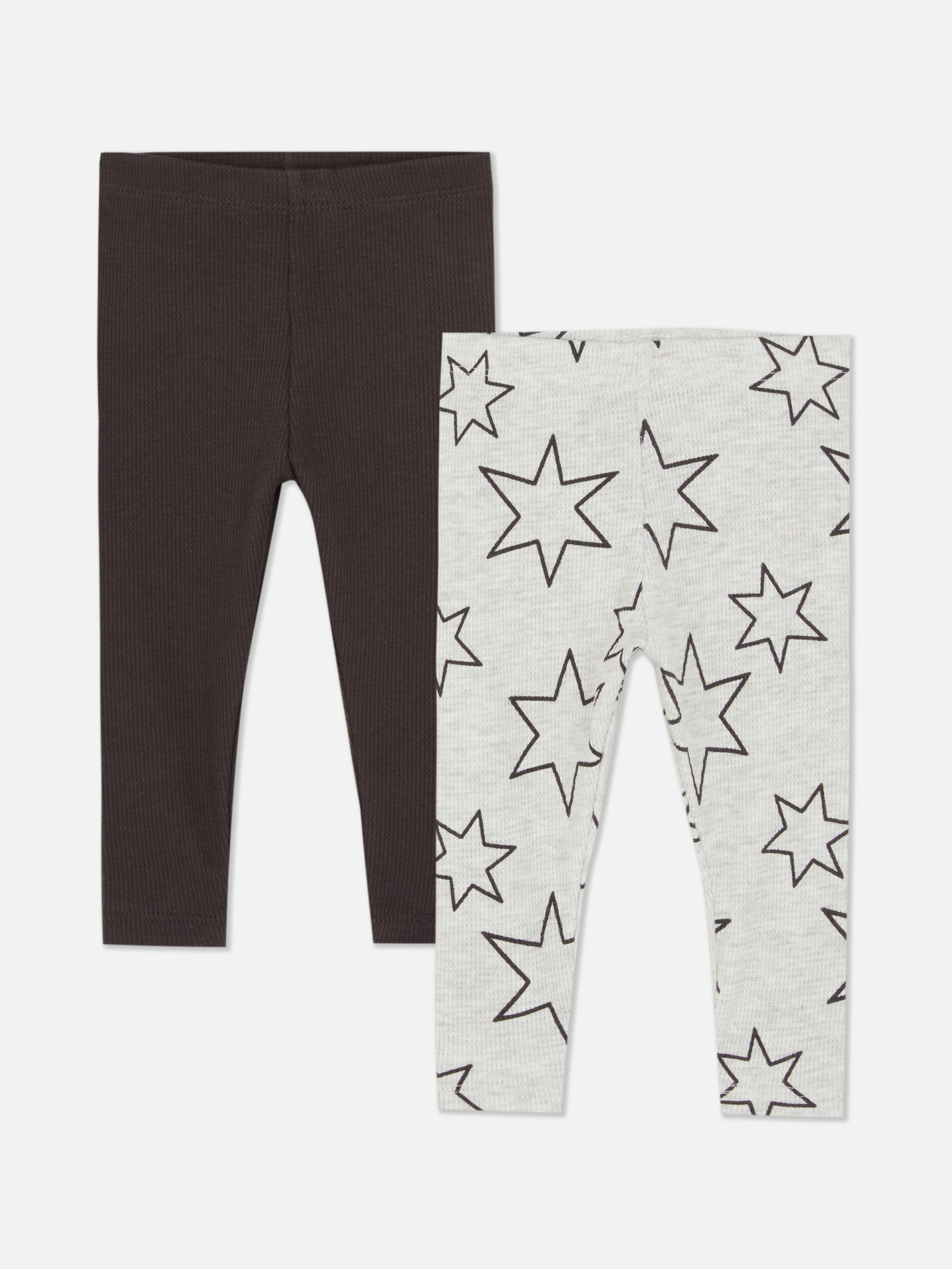 0-36 Monate | Strukturierte Leggings, 2er-Pack