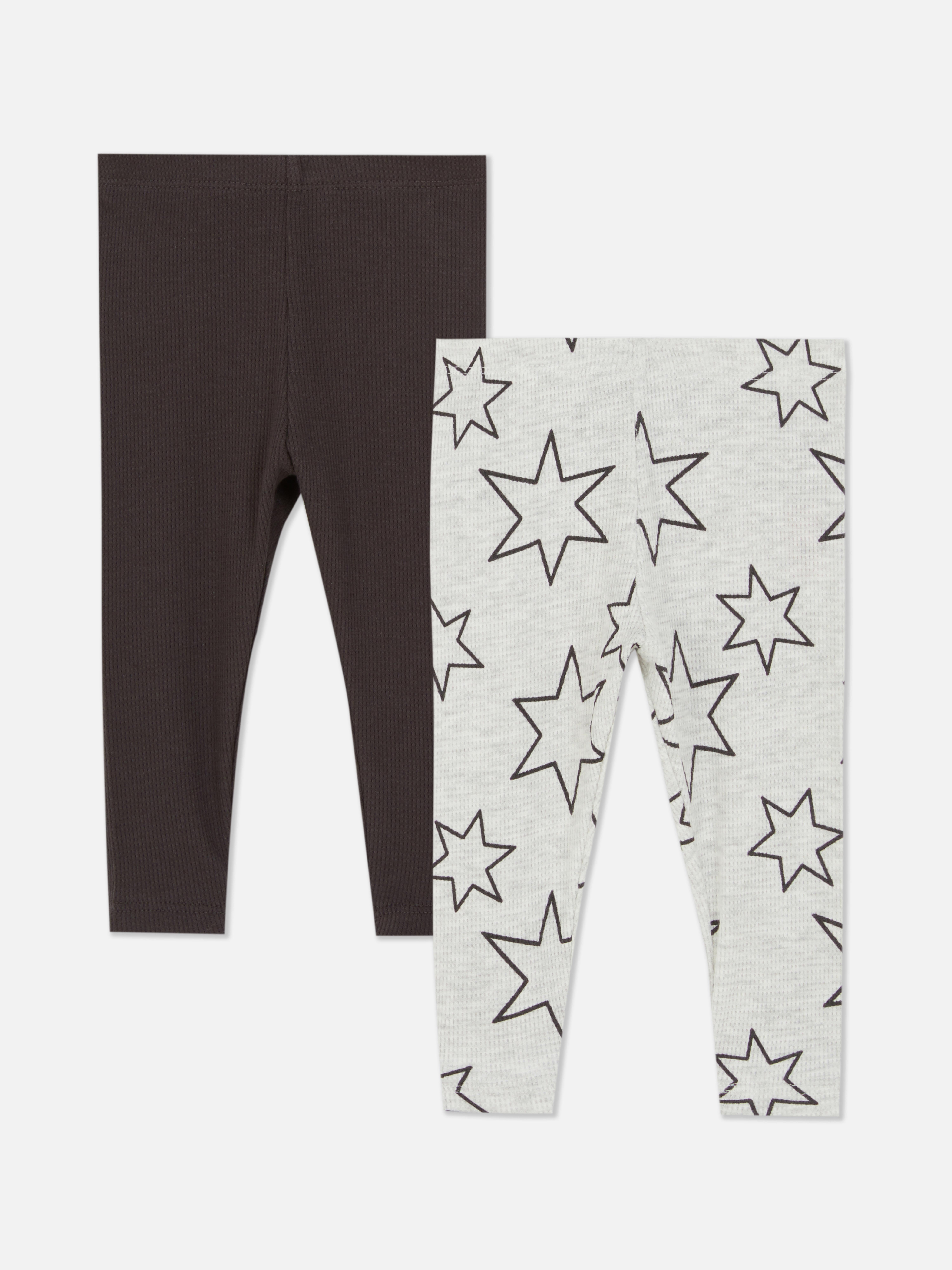 0-36 Monate | Strukturierte Leggings, 2er-Pack