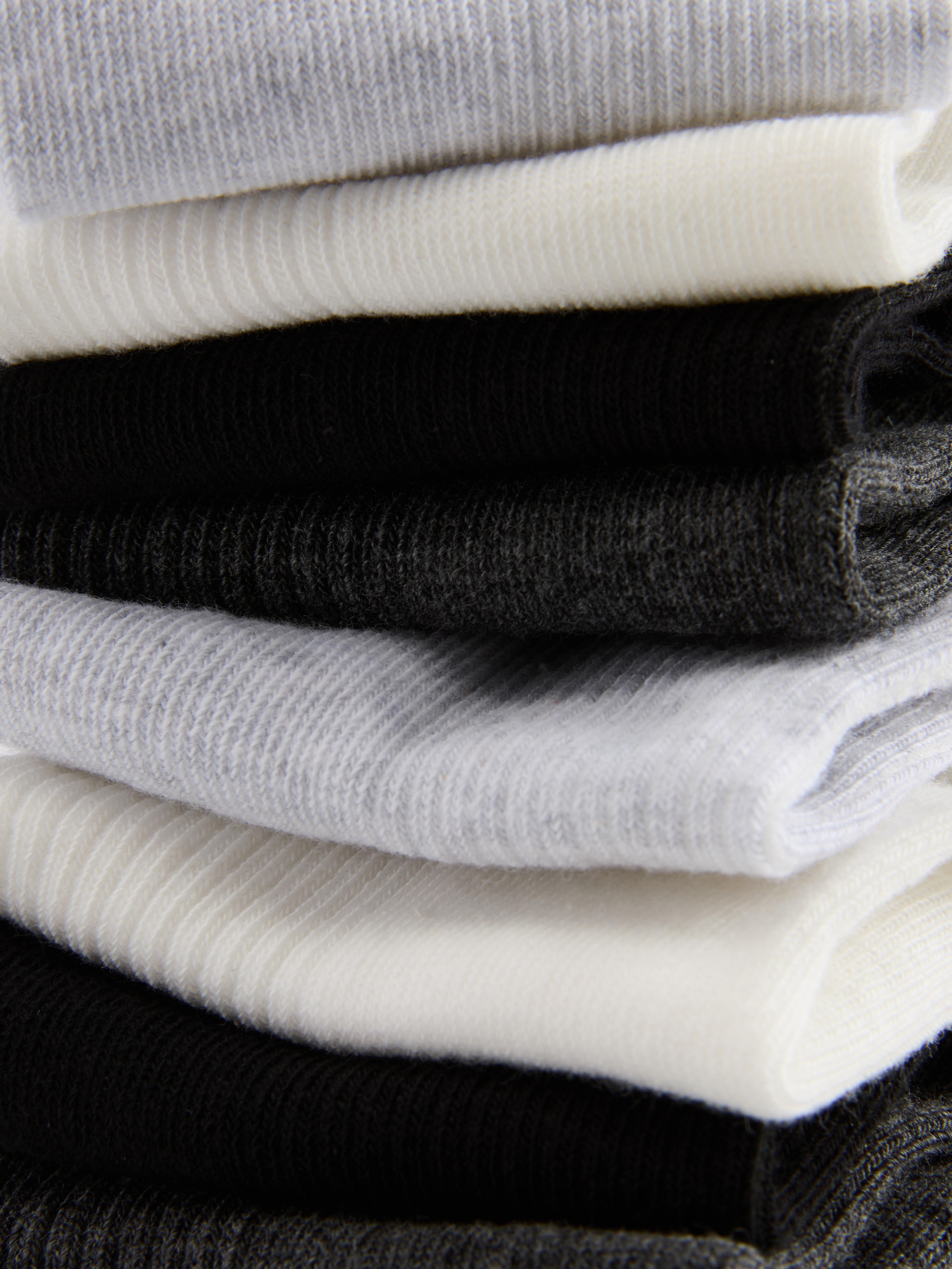 Sneakersocken in neutralen Farbtönen, 7er-Pack