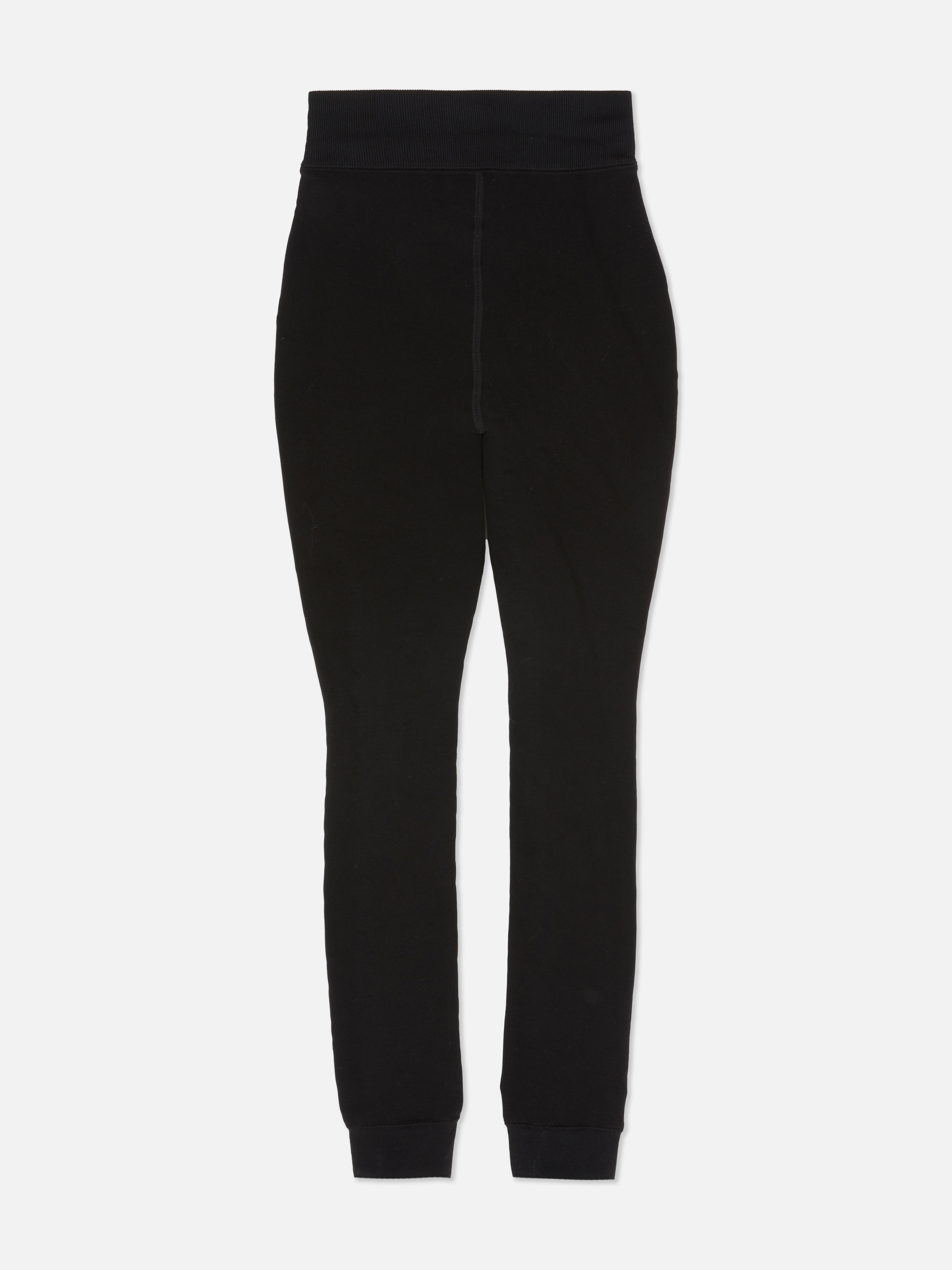 1pk Black Velvet Plush Tights