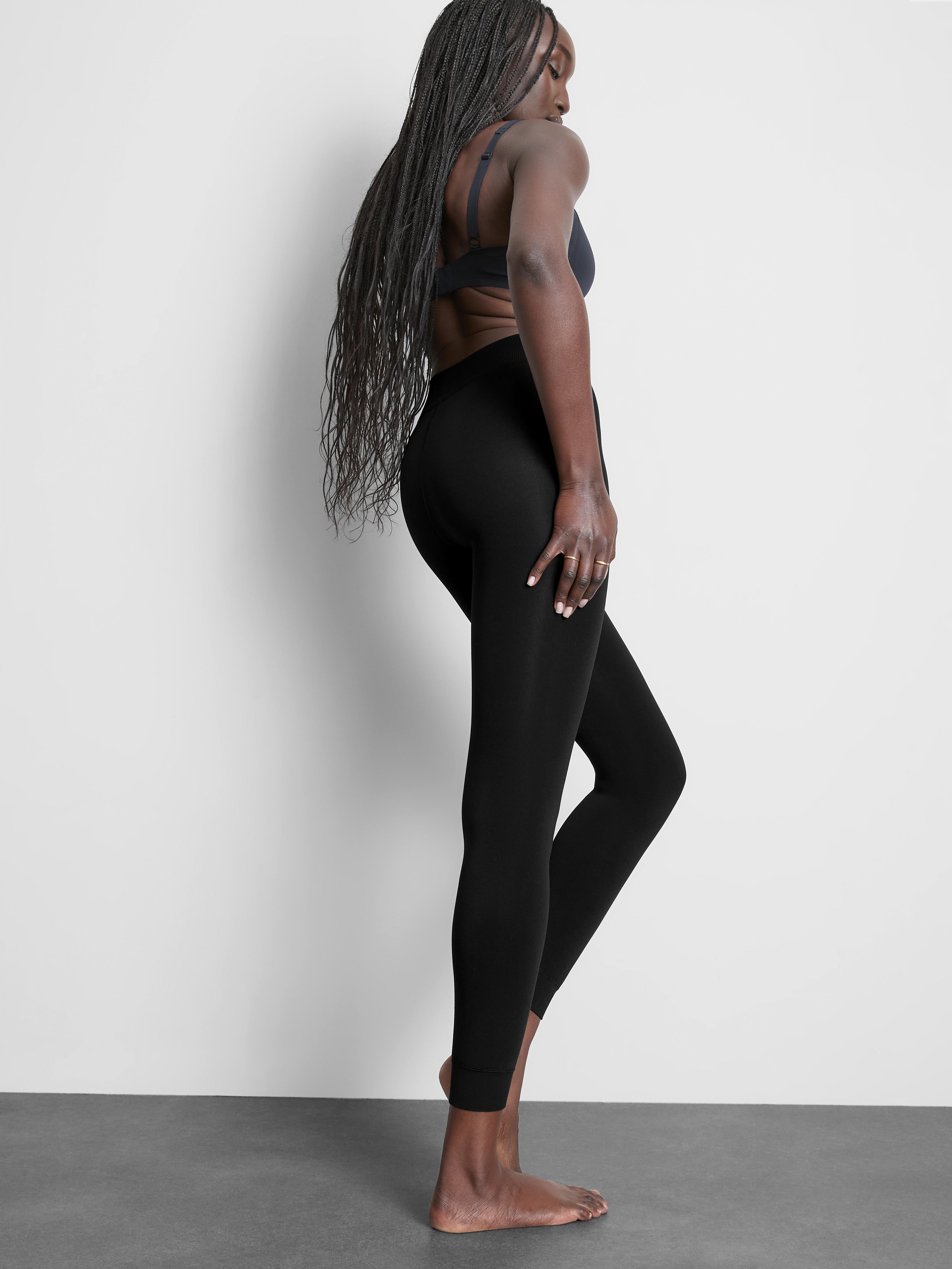 Women's Black 1pk Velvet Plush Leggings